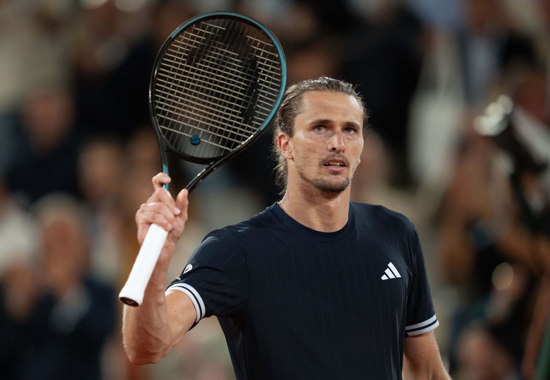 Alexander Zverev of Germany wins his match against Rafael Jodar of Spain on day 10 at Stade Roland Garros.