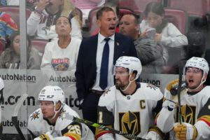 Former Vegas Golden Knights head coach Bruce Cassidy. 