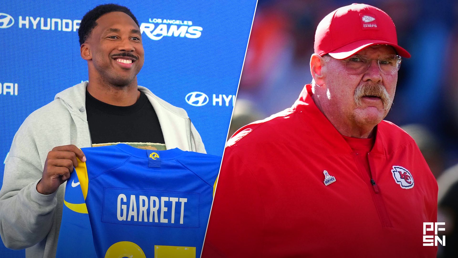 'They're Putting a Push On Things' -- Chiefs HC Andy Reid Watching His Back After Rams' Seismic Myles Garrett Trade