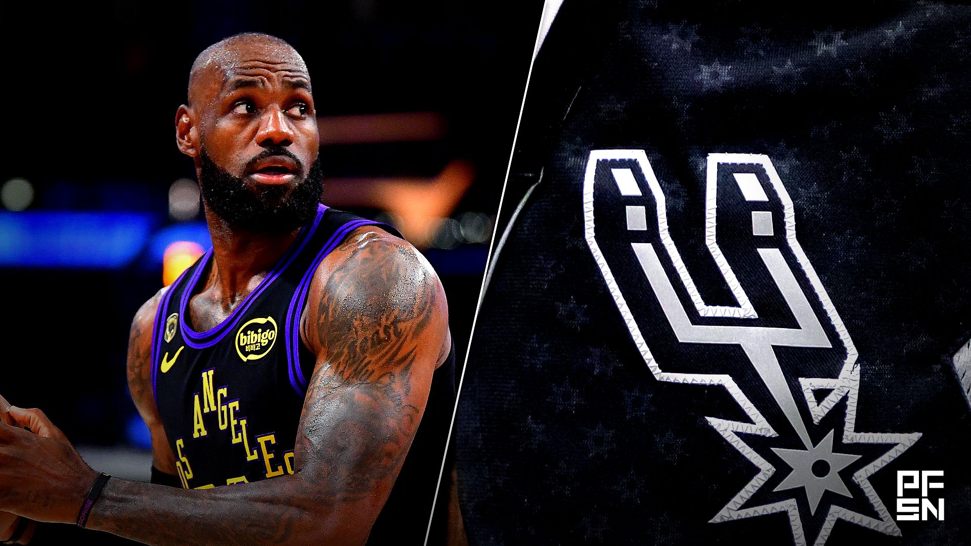 Collage featuring NBA: Playoffs-Oklahoma City Thunder at Los Angeles Lakers and NBA: San Antonio Spurs at New Orleans Pelicans.
Gary A. Vasquez-Imagn Images / Stephen Lew-Imagn Images
