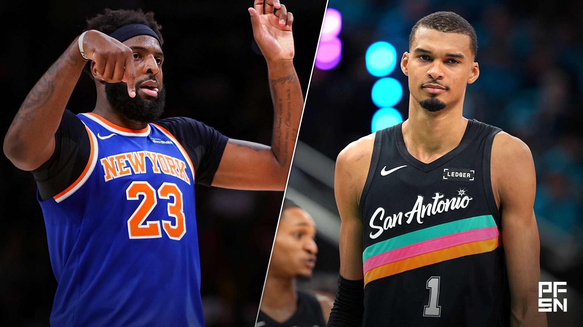 'Receipt for Jalen (Brunson)' -- NBA World Reacts to Mitchell Robinson’s 'Dumb' Elbow vs. Victor Wembanyama in Spurs-Knicks Game 4