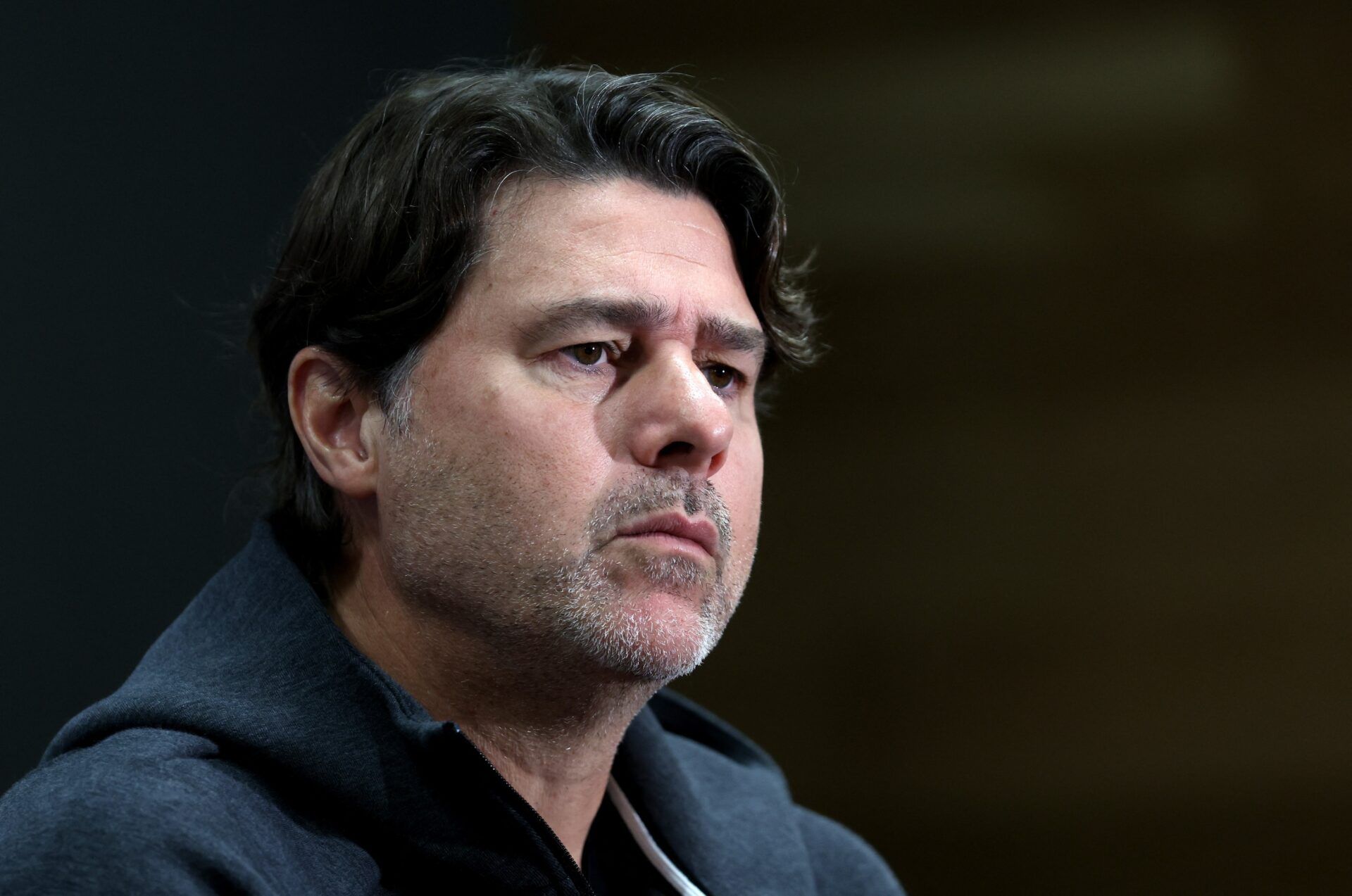 U.S. coach Mauricio Pochettino during the press conference.