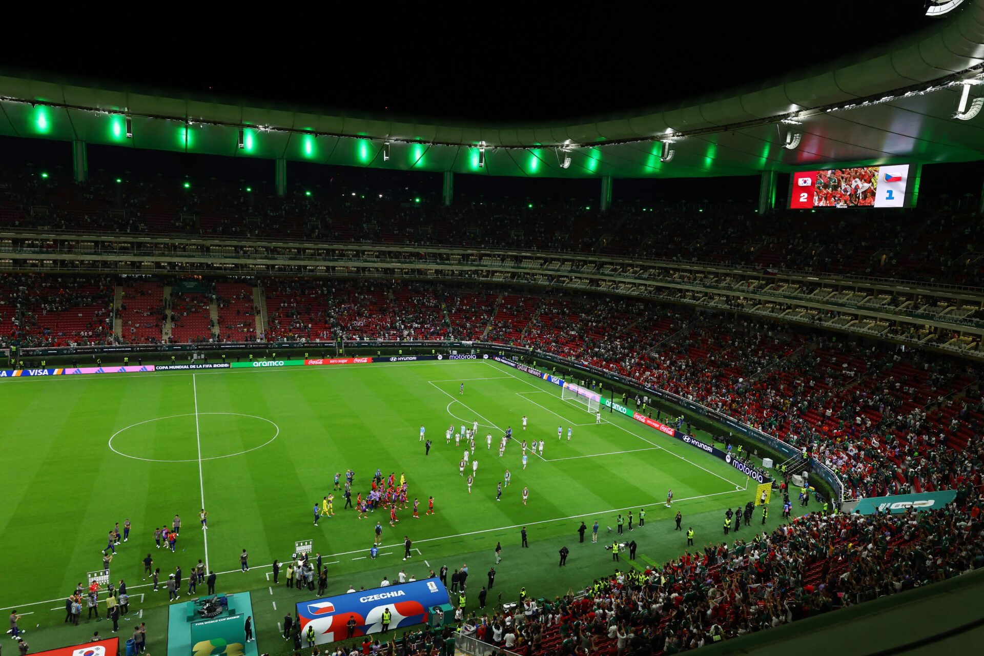 Soccer Football - FIFA World Cup 2026 - Group A - South Korea v Czech Republic - Estadio Guadalajara, Guadalajara, Mexico - June 11, 2026 General view after the match REUTERS/Daniel Becerril