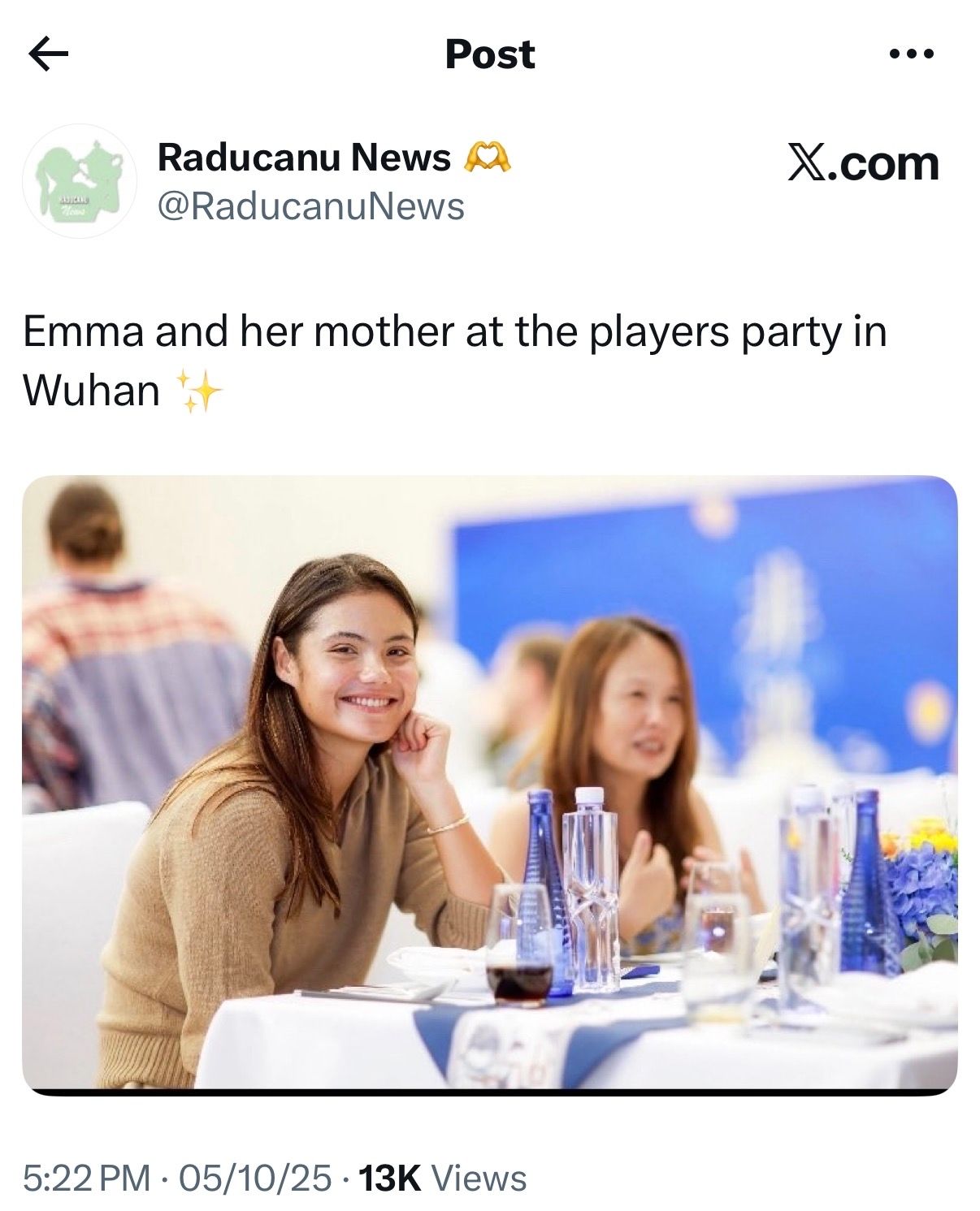 Emma Raducanu With Her Mother Renee Zhai