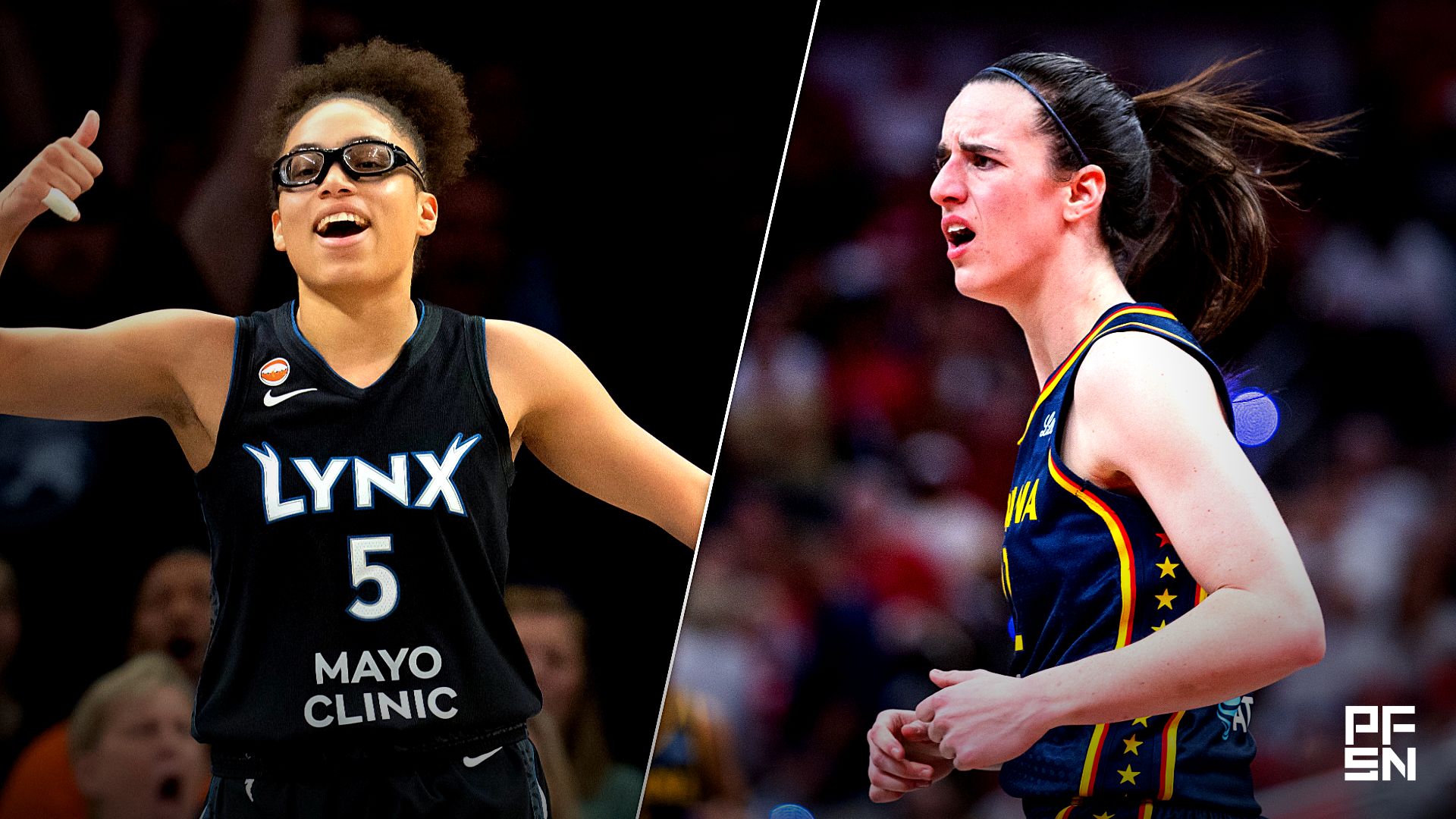 Collage featuring WNBA: Portland Fire at Minnesota Lynx and WNBA: Chicago Sky at Indiana Fever.
Jesse Johnson-Imagn Images / Trevor Ruszkowski-Imagn Images