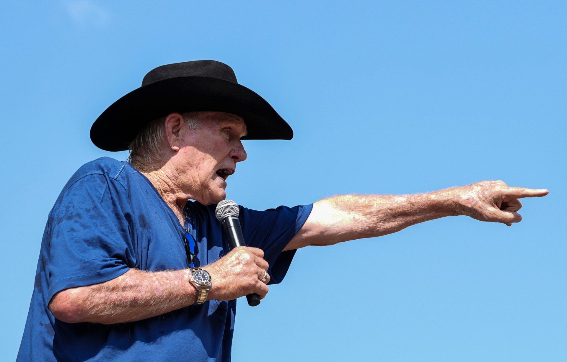 NFL legendary quarterback and Fox NFL analyst and co-host Terry Bradshaw sipped some bourbon, cracked many jokes and greeted fans during Family Cookin' with Chef Noah Hester at the Fork & Flask stage on the first day of Bourbon & Beyond Thursday, Sept. 11, 2025.