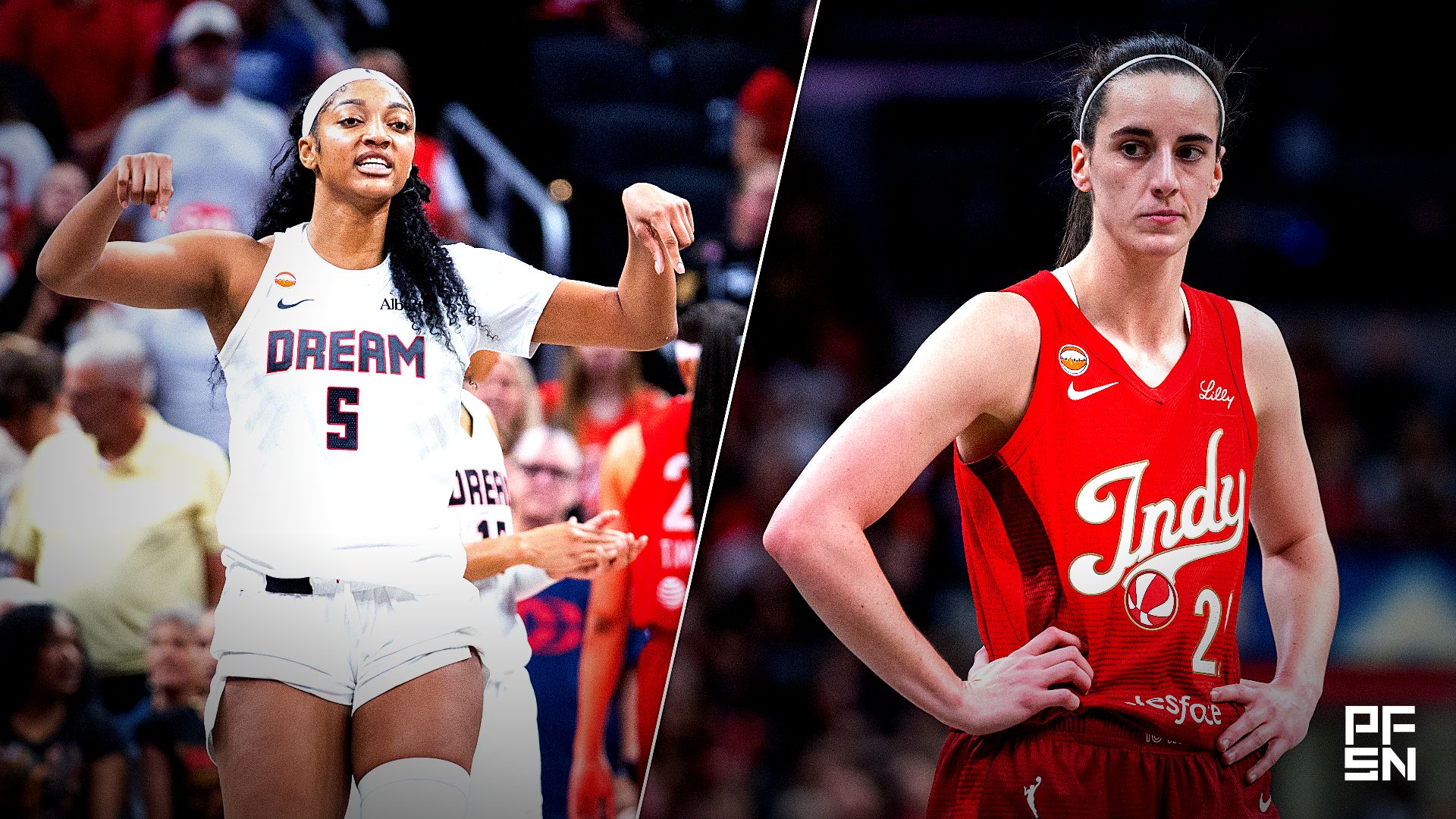 Atlanta Dream forward Angel Reese led her team to a close win against Caitlin Clark and the Indiana Fever on Thursday.