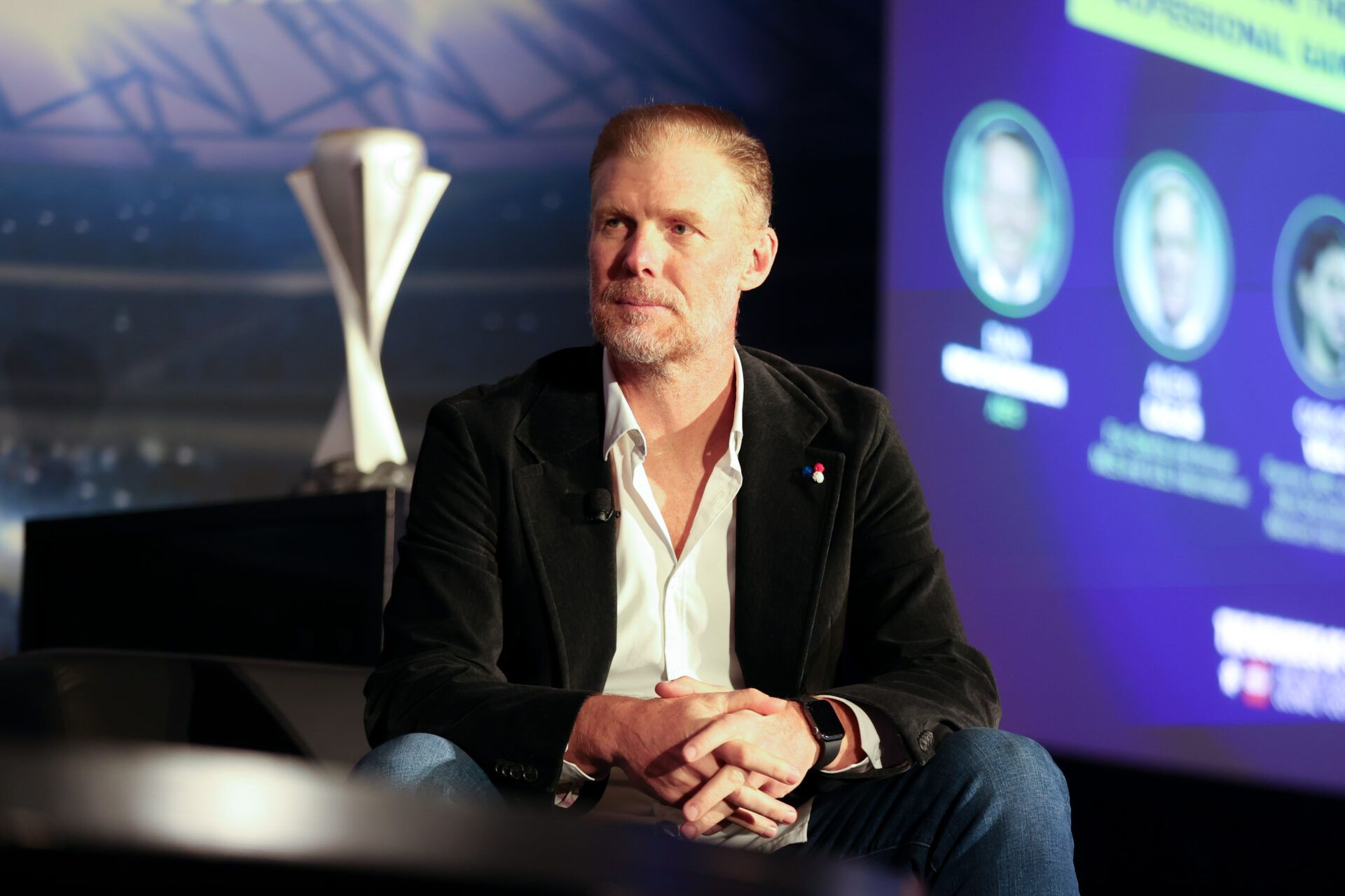 Alexi Lalas during the Charting the Future of the Professional Game in North America panel  at Marina Del Rey Marriott.