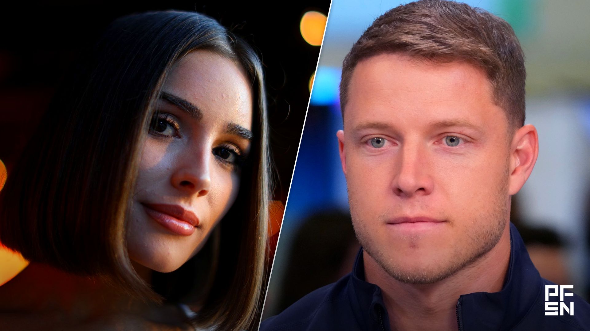 Olivia Culpo Shares Hilarious Video Of Christian McCaffrey Secretly Watching UFC Freedom 250 During Couple's Movie Night