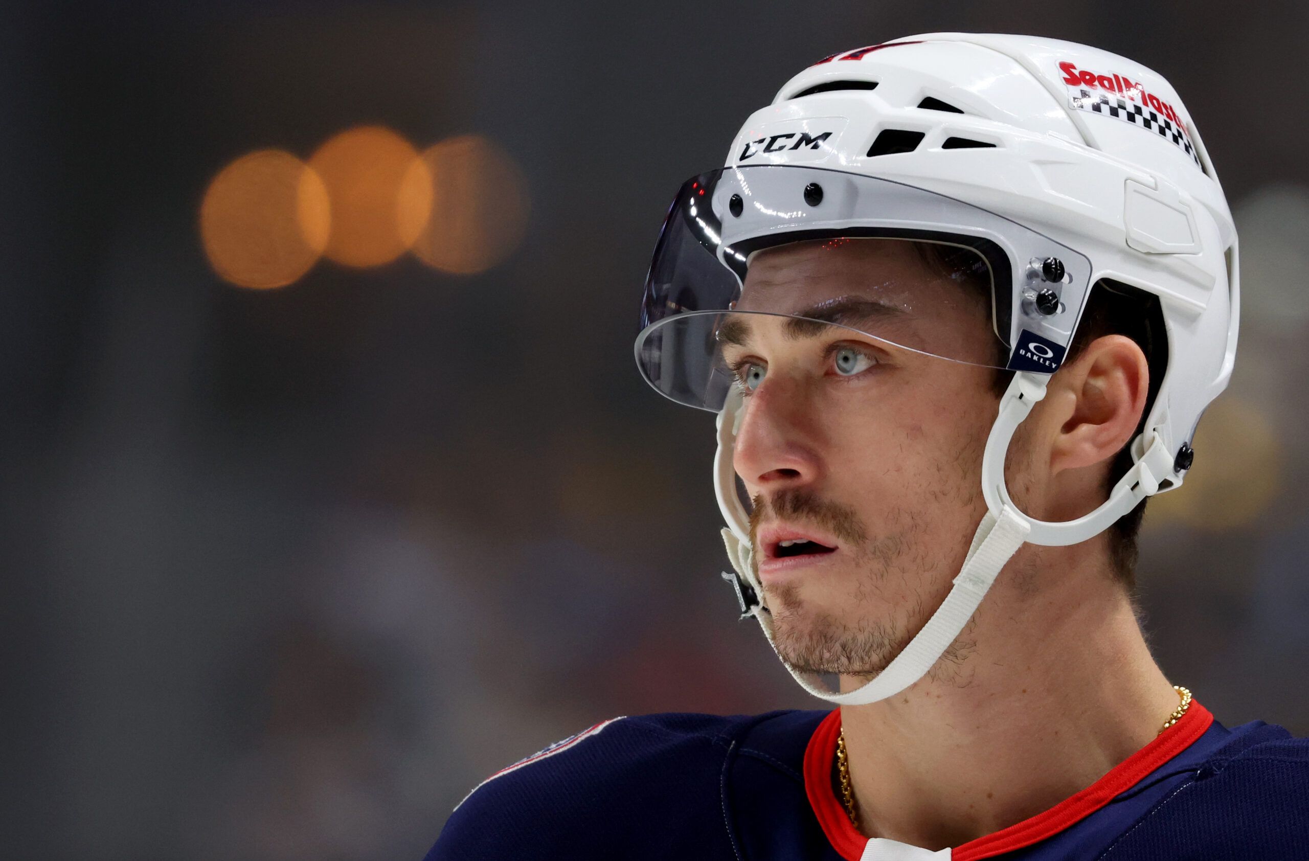 Columbus Blue Jackets left wing Mason Marchment. 