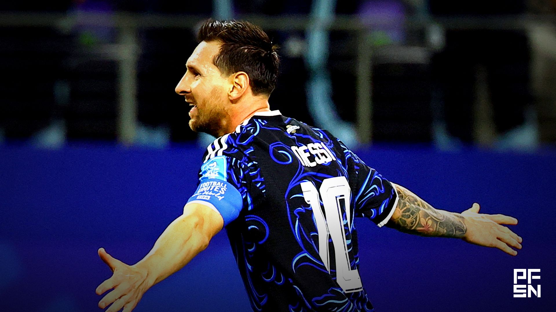 Soccer Football - FIFA World Cup 2026 - Group J - Jordan v Argentina - Dallas Stadium, Arlington, Texas, U.S. - June 27, 2026 Argentina's Lionel Messi celebrates scoring their third goal IMAGN IMAGES via Reuters/Tim Heitman     TPX IMAGES OF THE DAY