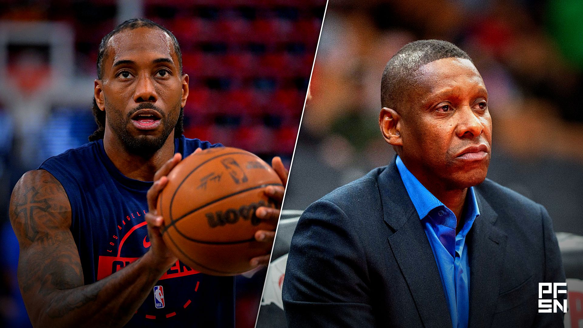 The NBA community reacts to the Dallas Mavericks' reported interest in Los Angeles Clippers star Kawhi Leonard.
