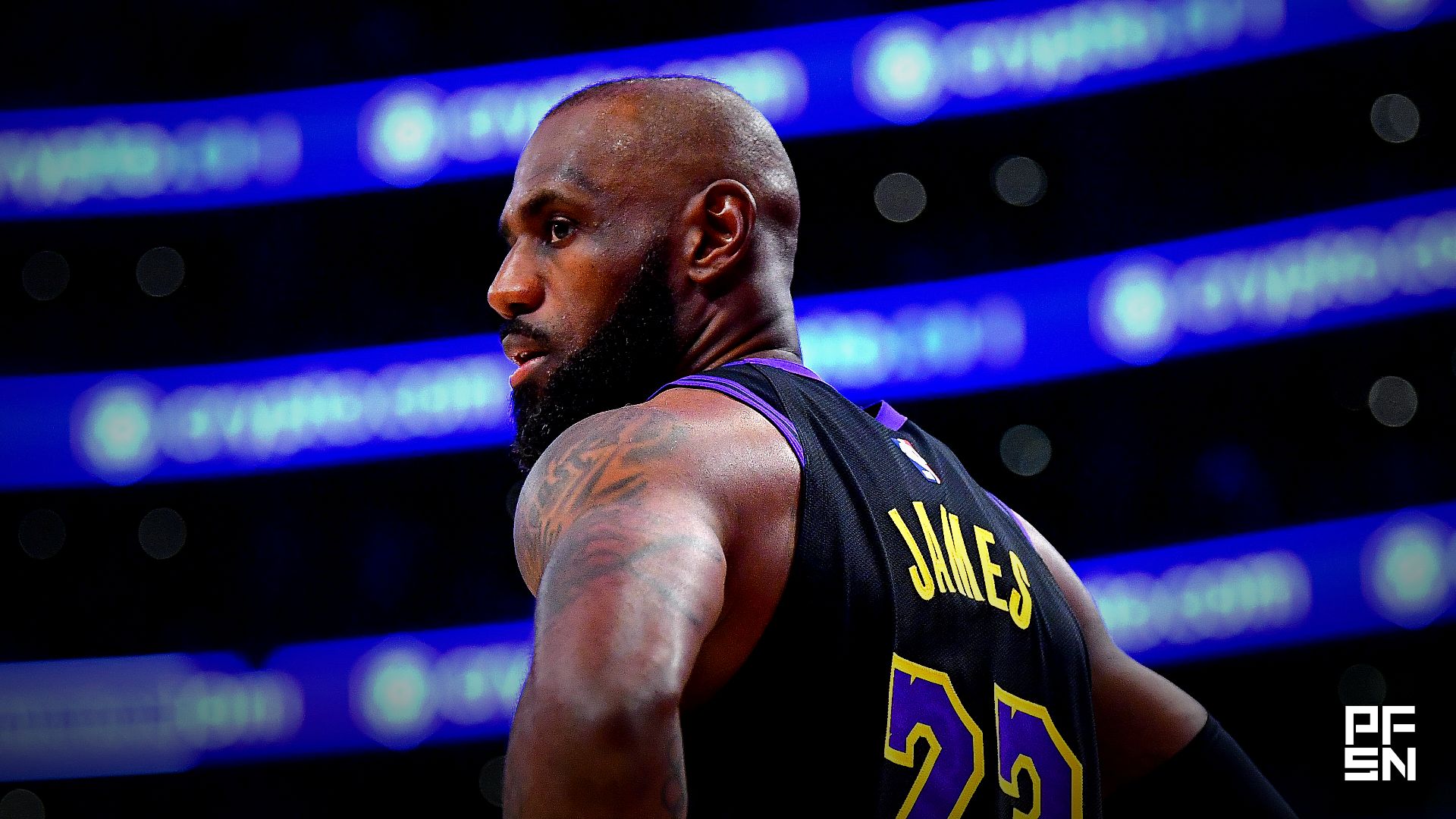 Los Angeles Lakers forward LeBron James (23) during the second half in game four of the second round of the 2026 NBA Playoffs at Crypto.com Arena.