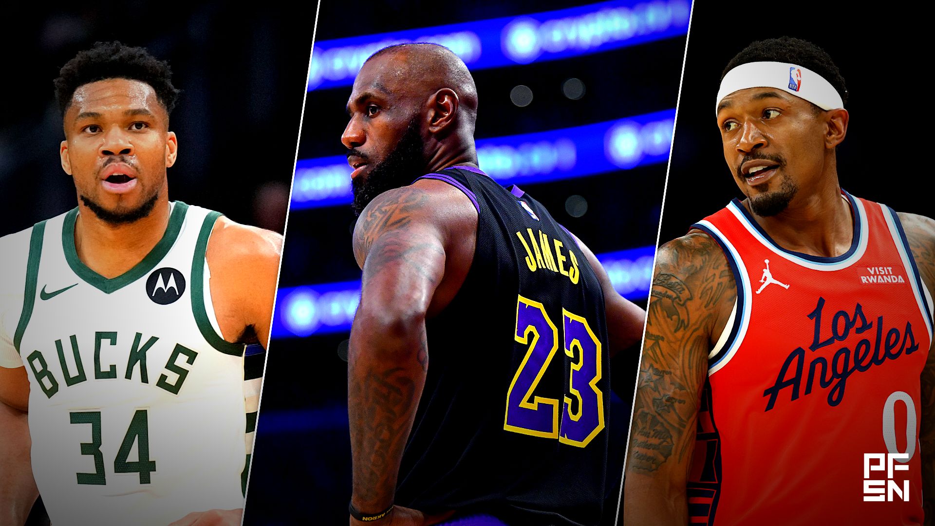 Collage featuring BASKETBALL-NBA-MIL-PHX/, BASKETBALL-NBA-LAL-OKC/, and BASKETBALL-NBA-PHX-LAC/.
IMAGN IMAGES via Reuters Connect