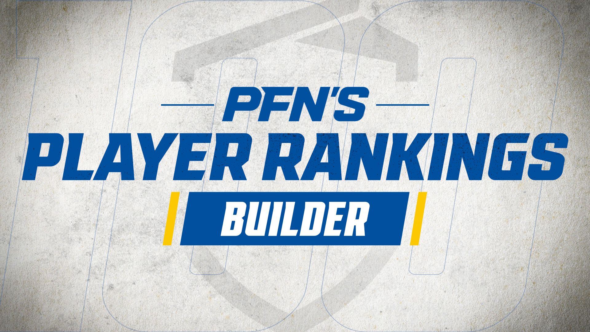 NFL Player Rankings Builder | Create Your Own NFL Player Rankings | NFL HQ