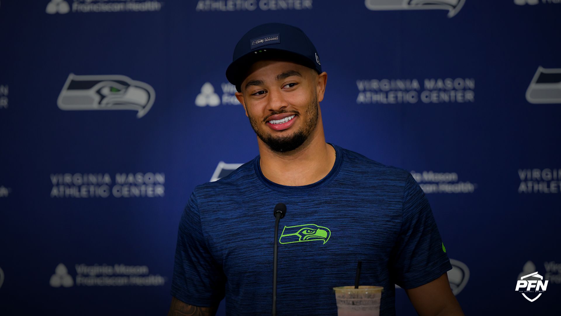 Jaxon Smith-Njigba Ranked As WR3 On PFN's Top-100 Despite OPOY-Winning Campaign With Seahawks
