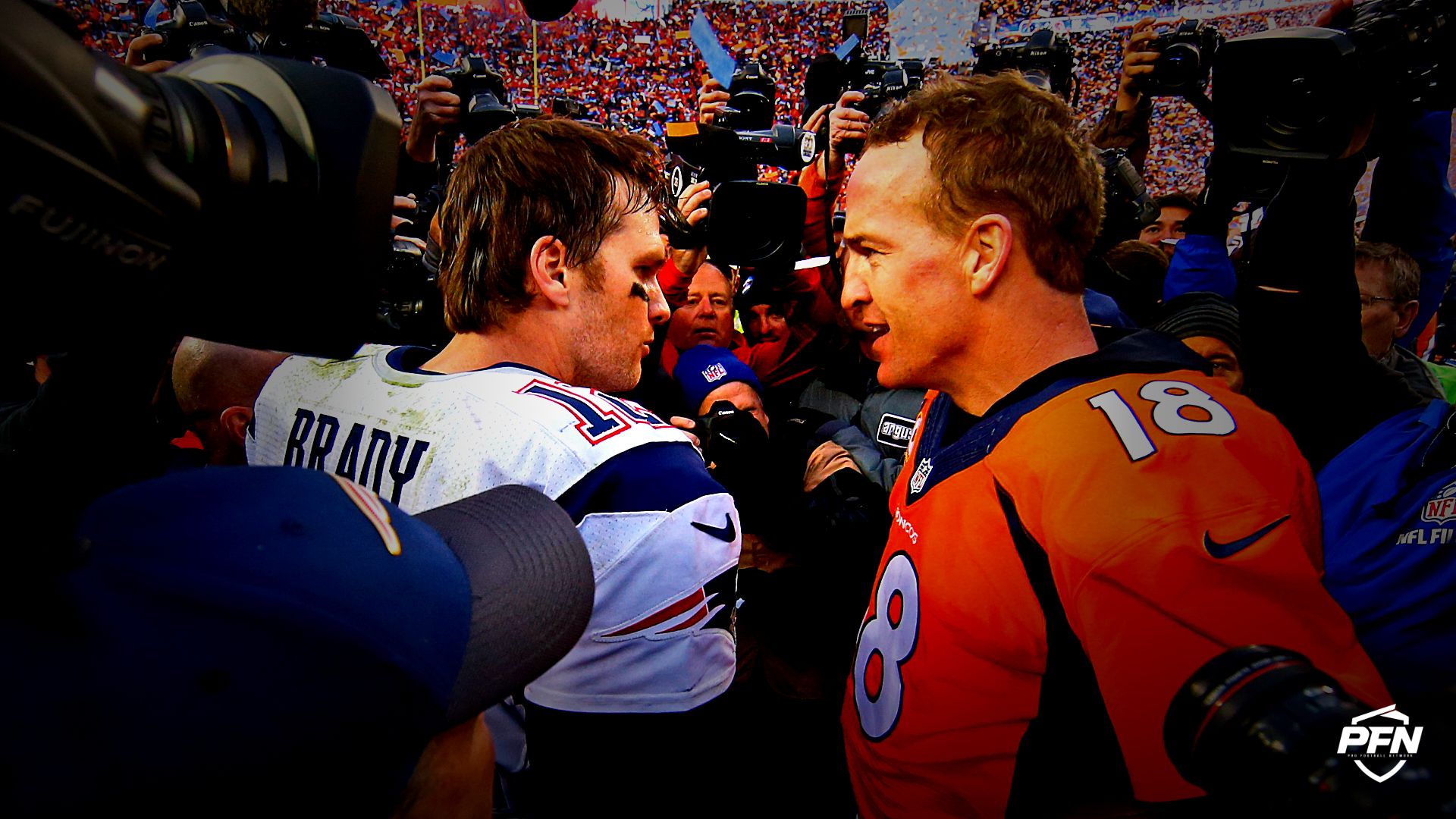 Tom Brady and Peyton Manning (Credits: IMAGN IMAGES via Reuters Connect)