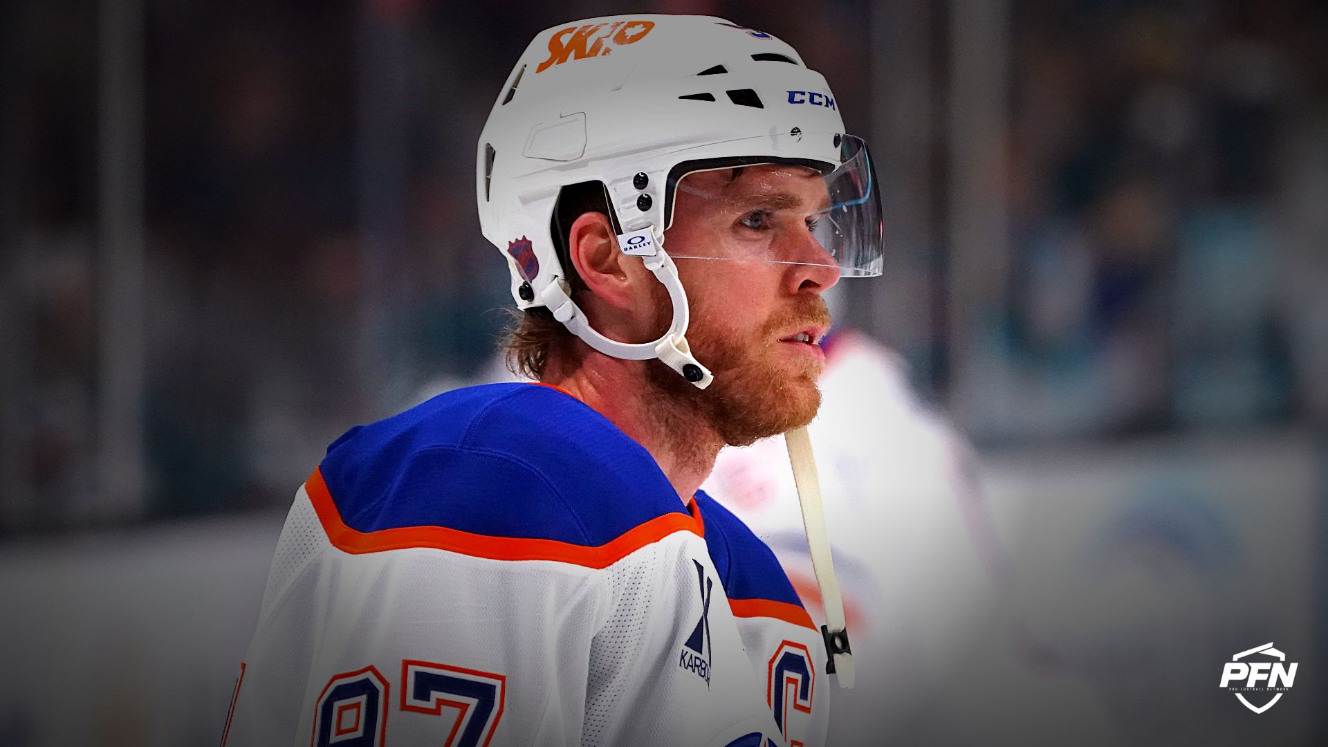 Edmonton Oilers center Connor McDavid (97) at SAP Center.
