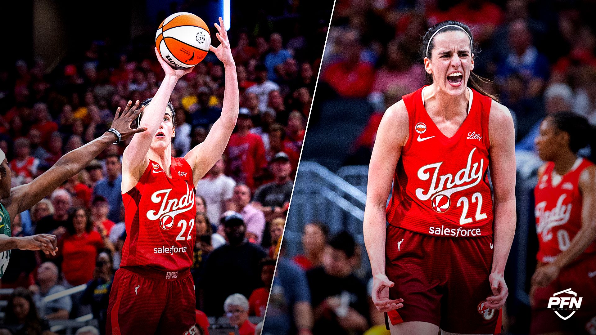 Caitlin Clark makes WNBA history in the Fever's showdown with the Storm, prompting league observers to shower her with praise.