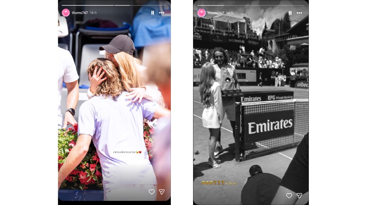 Kristen Thoms Reacts to Stefanos Tsitsipas' Victory (Source: @thoms747)
