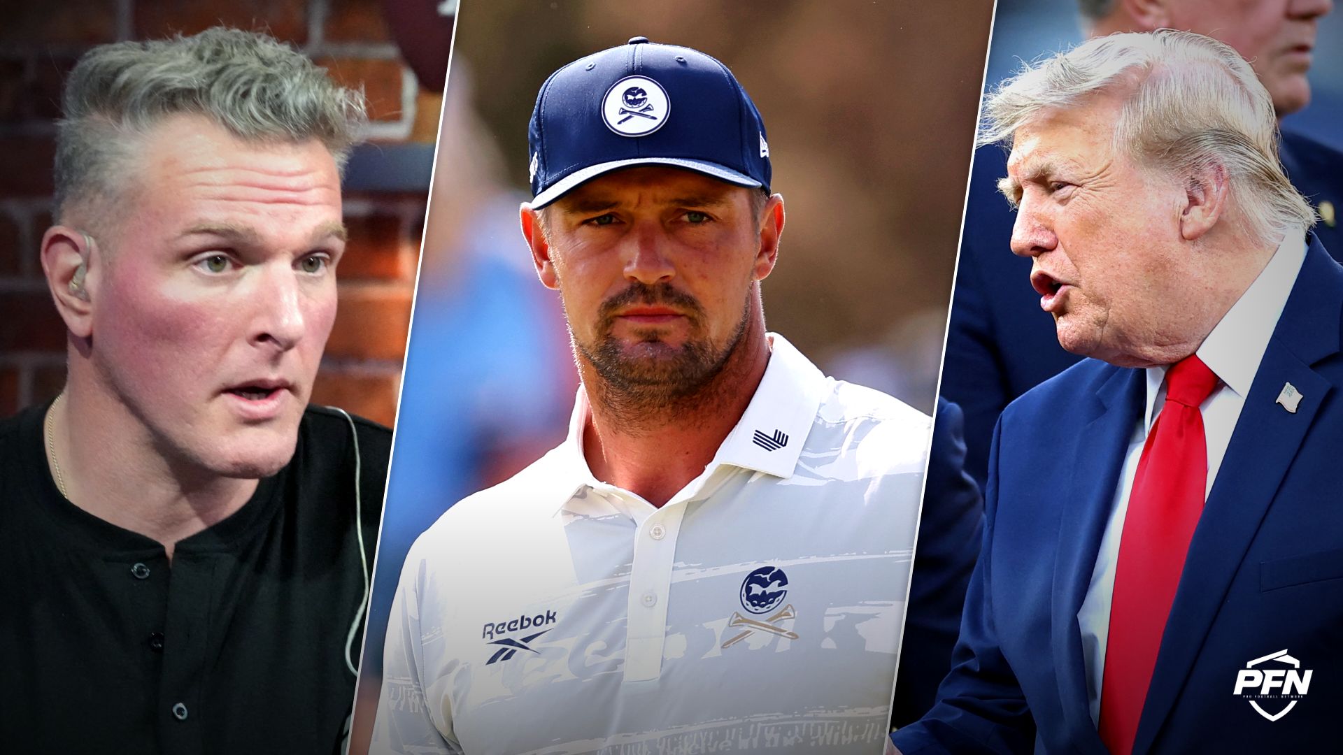 Pat McAfee Reacts to Bryson DeChambeau Controversy at The Open That Nearly Involved President Donald Trump