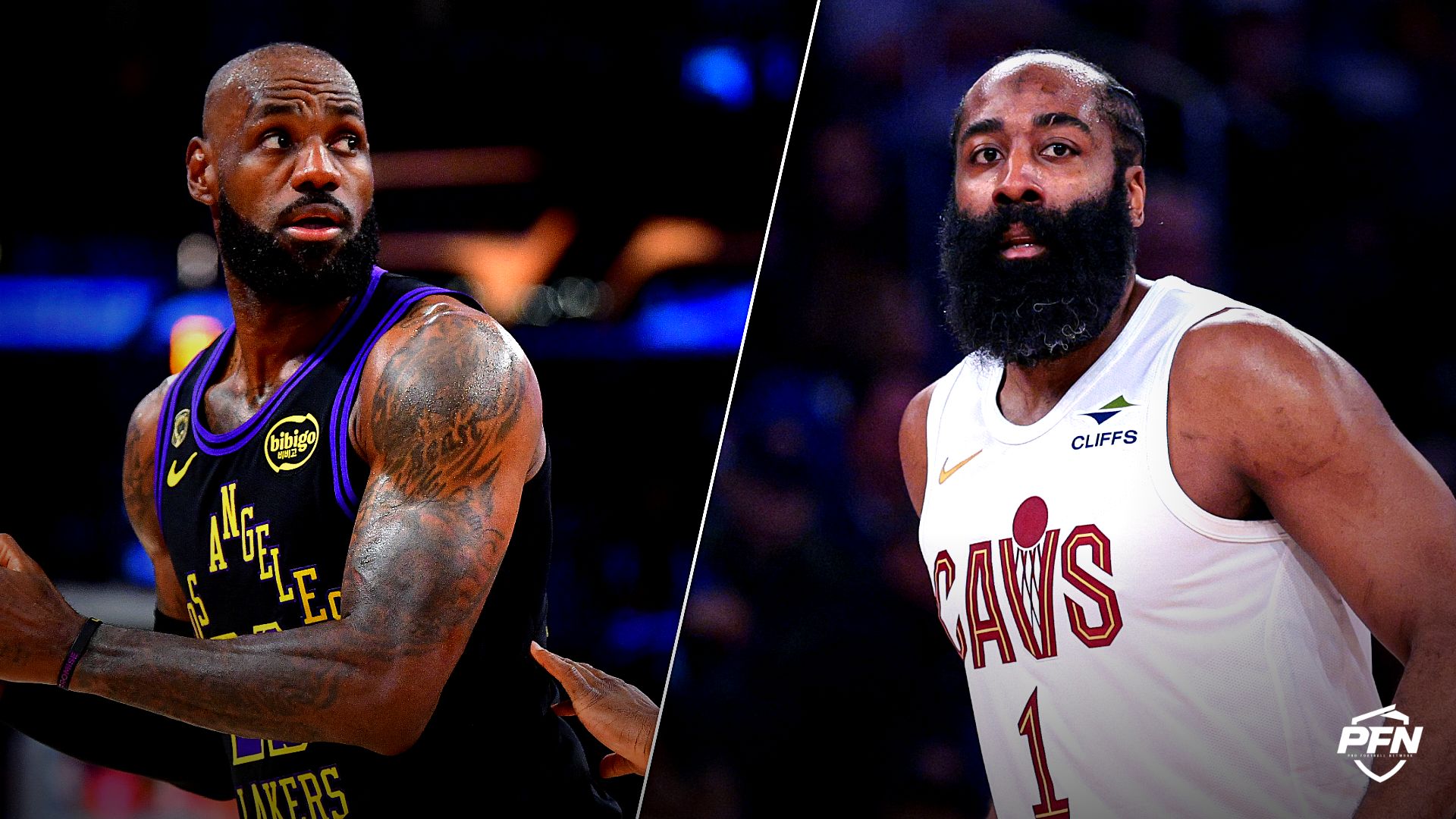 Collage featuring BASKETBALL-NBA-LAL-OKC/ and BASKETBALL-NBA-NYK-CLE/.
IMAGN IMAGES via Reuters Connect