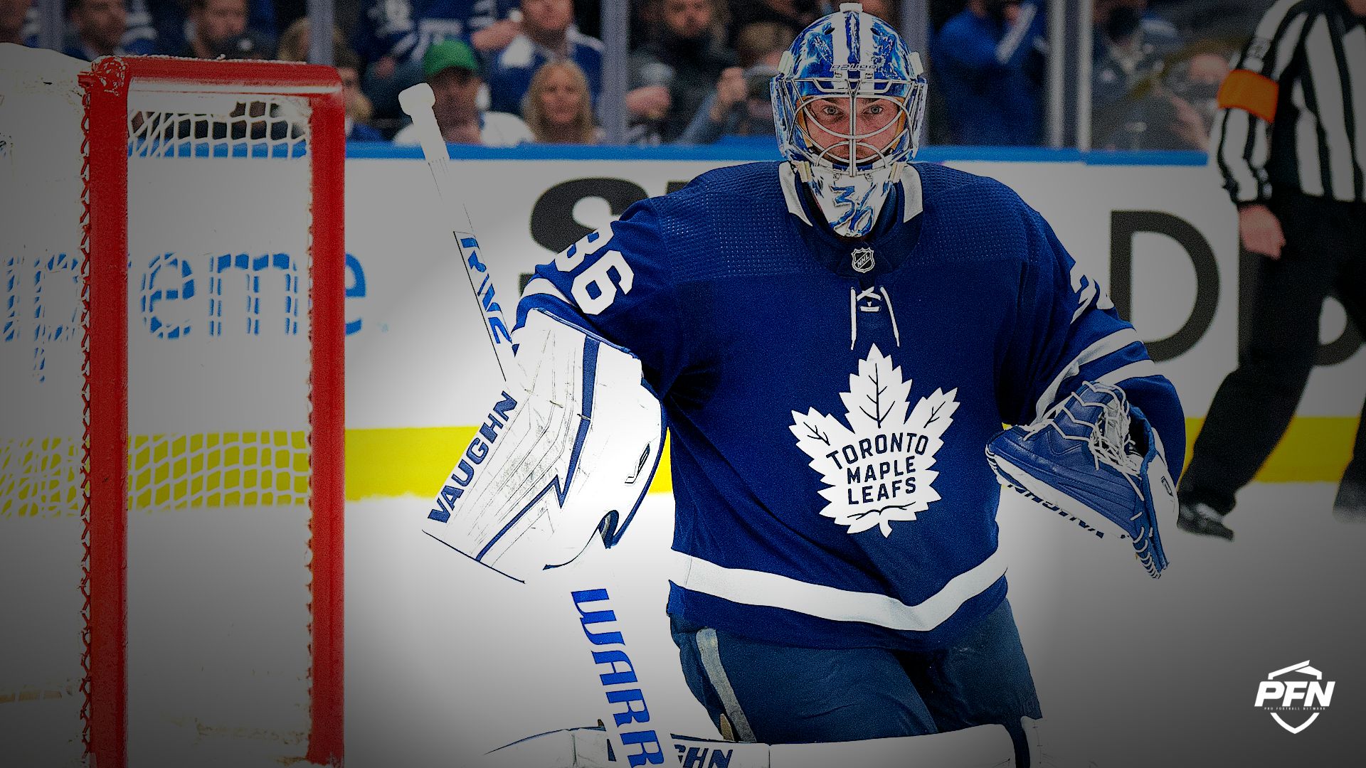 Former Toronto Maple Leafs goaltender Jack Campbell.