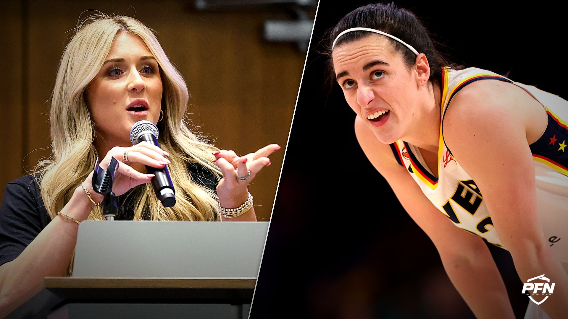Conservative Political Activist Riley Gaines Urges Caitlin Clark to Sue 'the Pants Off of USA Today and Nancy Armour'
