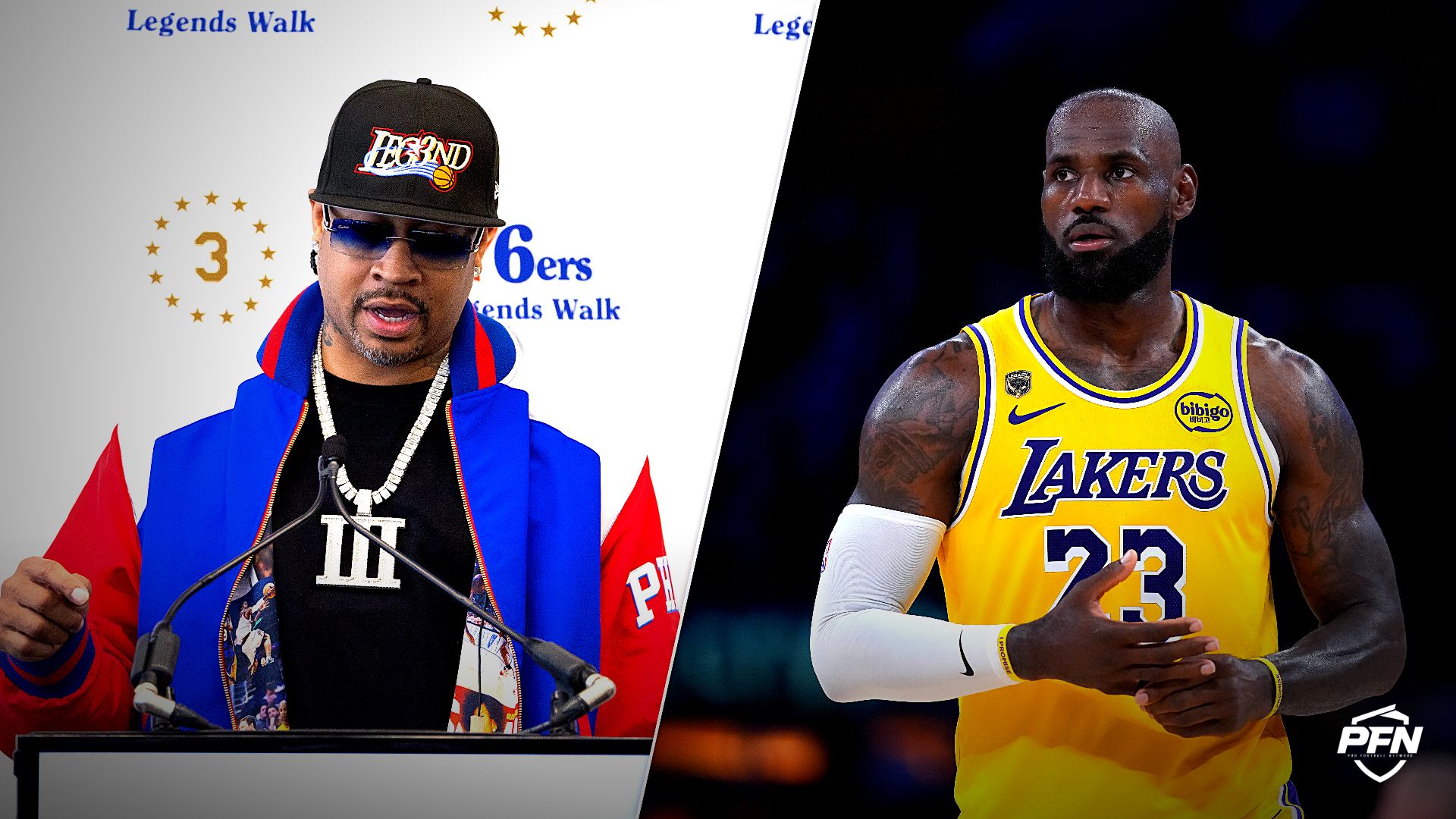 LeBron James' move to the 76ers draws an emotional reaction from franchise icon Allen Iverson.