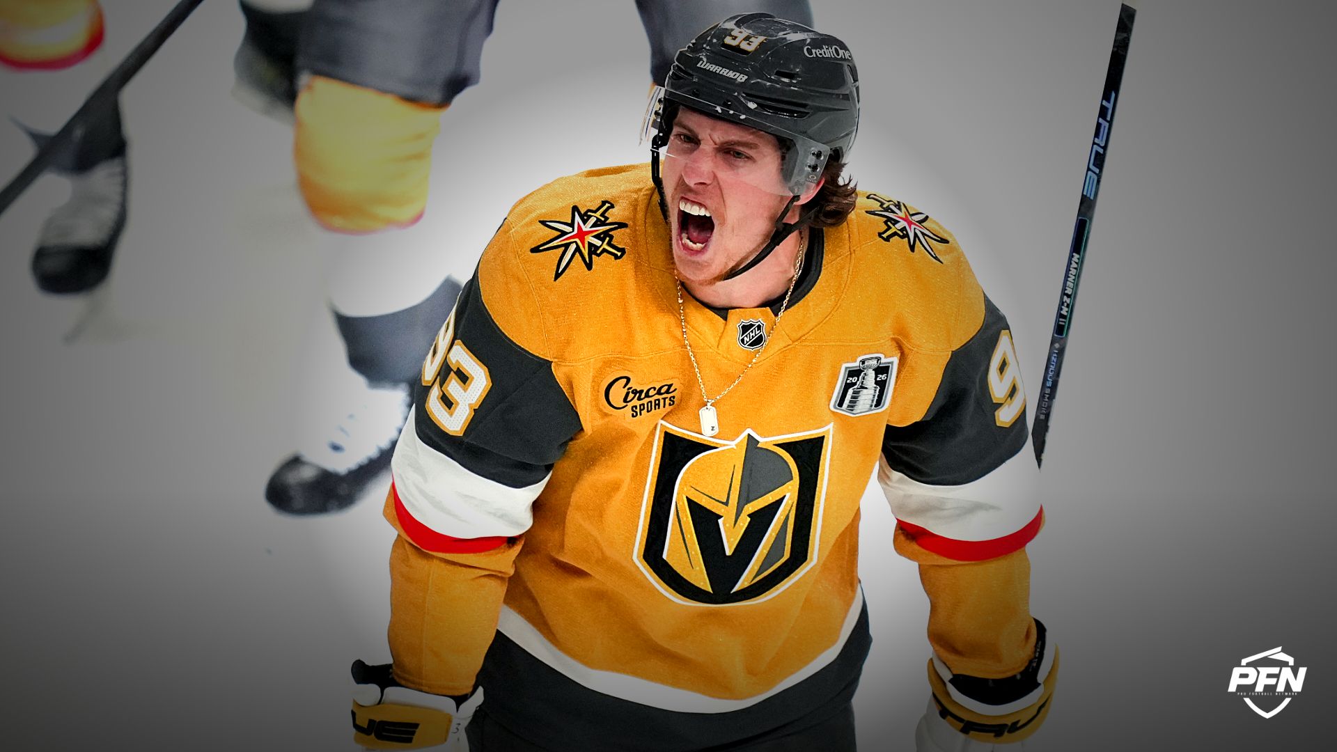 Vegas Golden Knights right wing Mitch Marner.