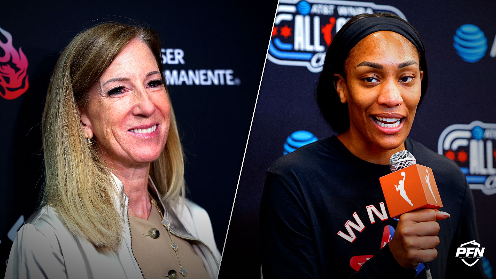WNBA MVP A'ja Wilson raises eyebrows after making an apparent subtle dig at Commissioner Cathy Engelbert.