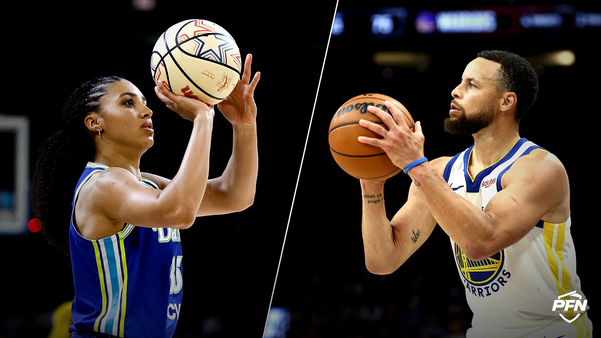 Collage featuring BASKETBALL-WNBA/ and BASKETBALL-NBA-PHX-GSW/.
IMAGN IMAGES via Reuters Connect