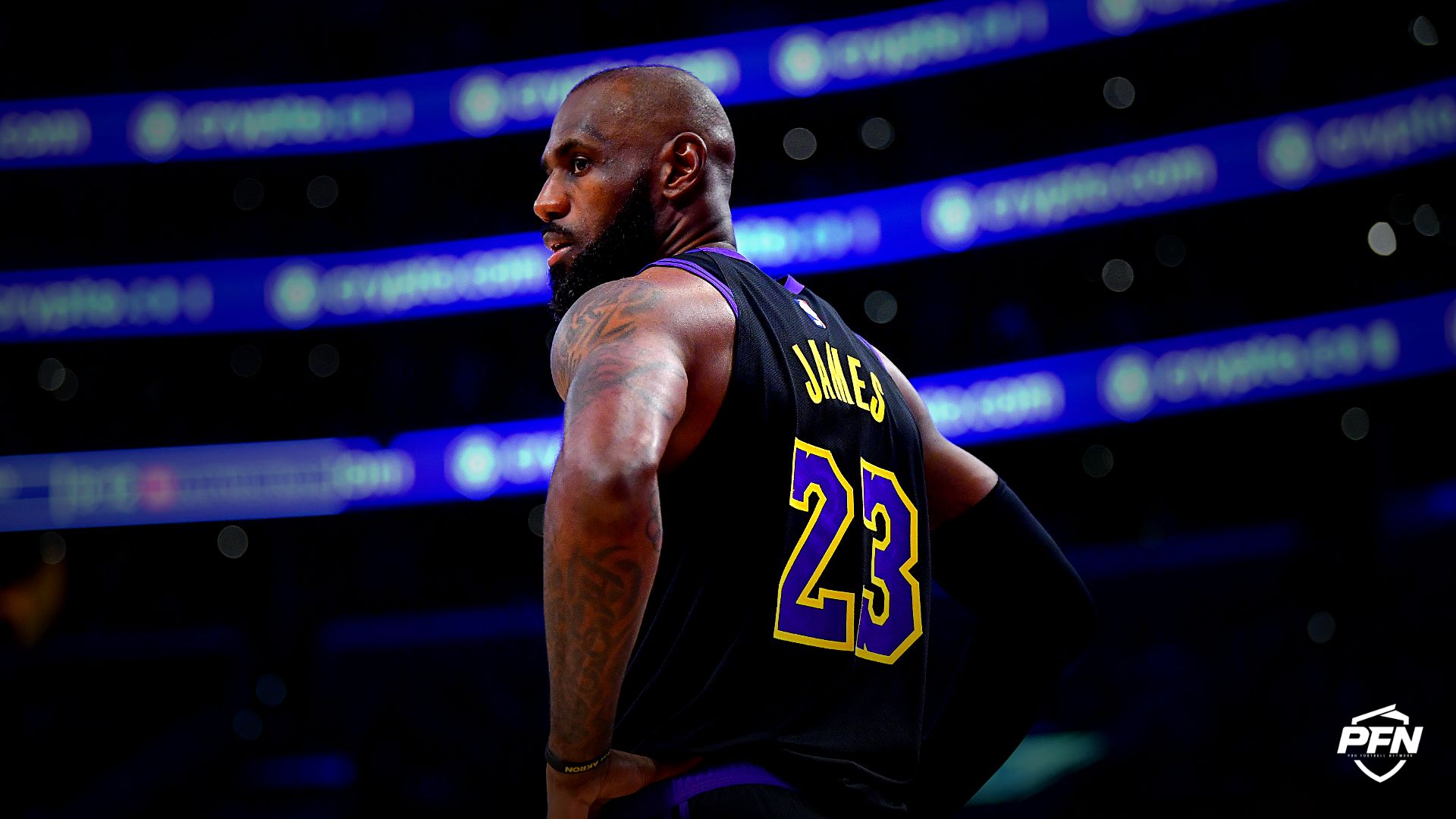 Los Angeles Lakers forward LeBron James (23) during the second half in game four of the second round of the 2026 NBA Playoffs at Crypto.com Arena.