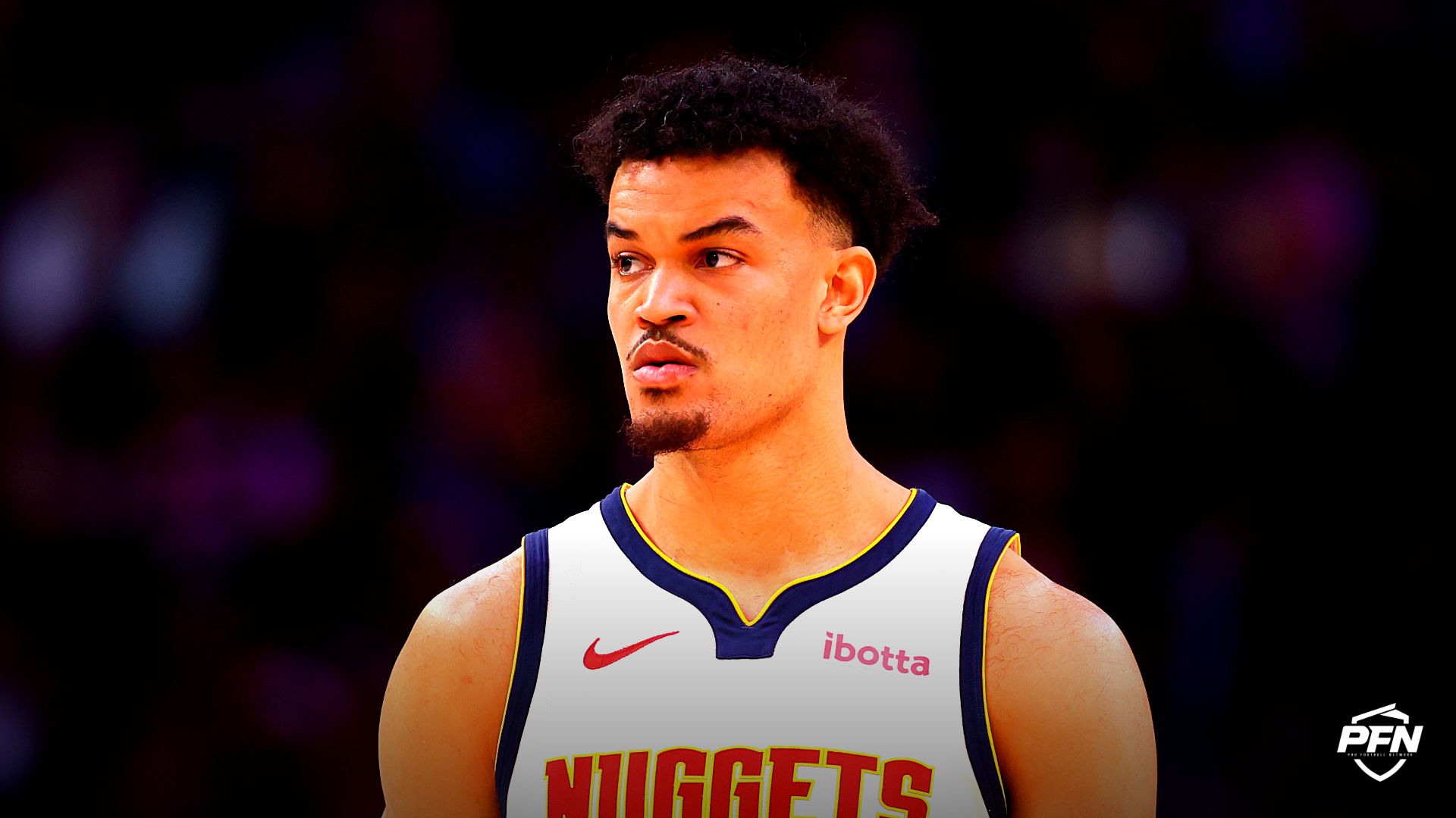 Denver Nuggets forward Spencer Jones (21) against the Phoenix Suns at Mortgage Matchup Center.