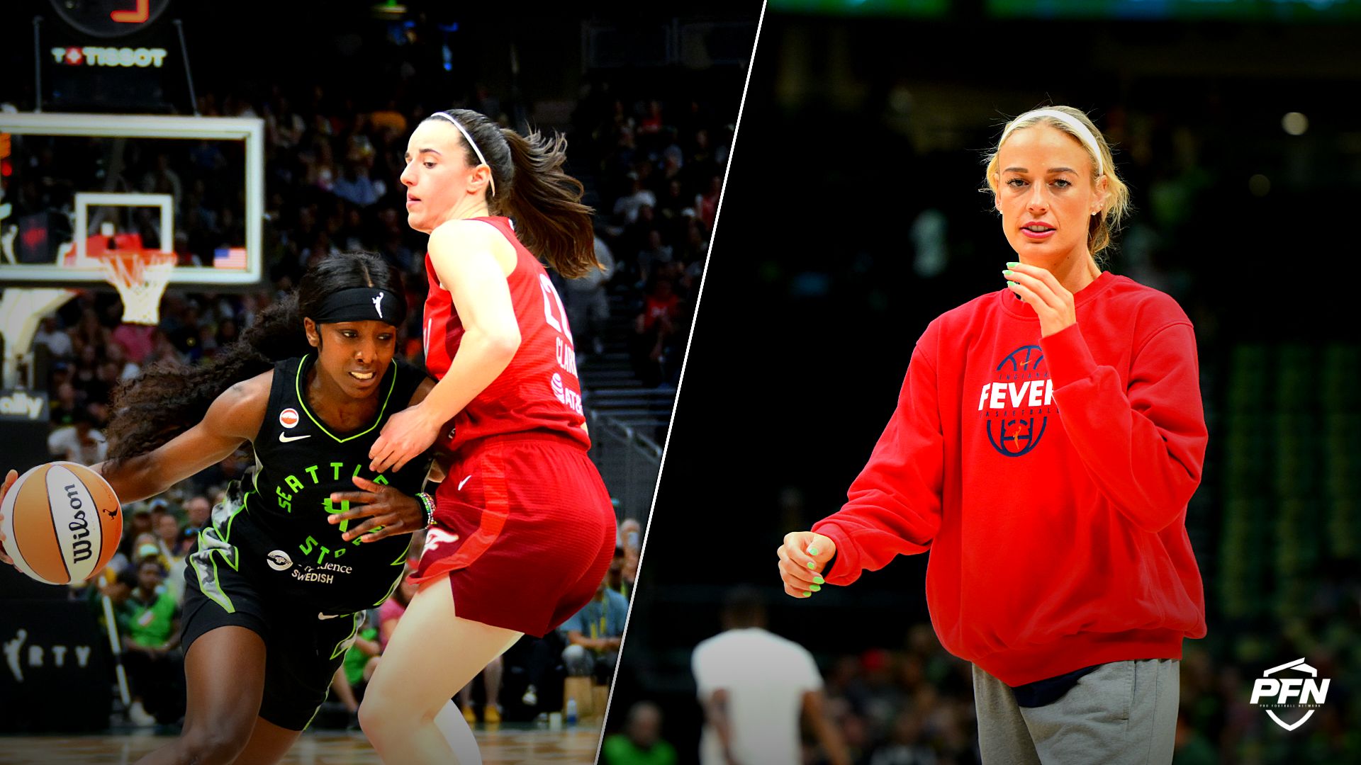 Collage featuring BASKETBALL-WNBA-SEA-IND/ and BASKETBALL-WNBA-SEA-IND/.
IMAGN IMAGES via Reuters Connect