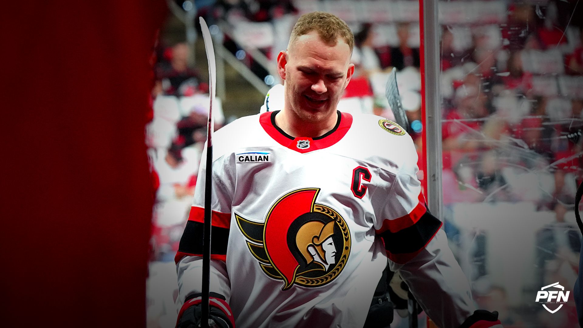 Ottawa Senators left wing Brady Tkachuk.