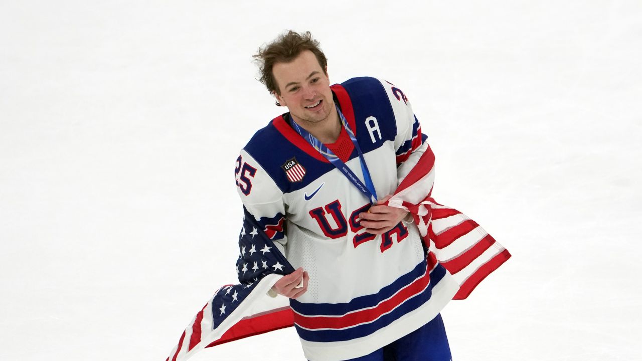 'Why Is My Face All Bloody?' — Bruins Star Recalls Wild Team USA Olympics Gold Medal Celebration