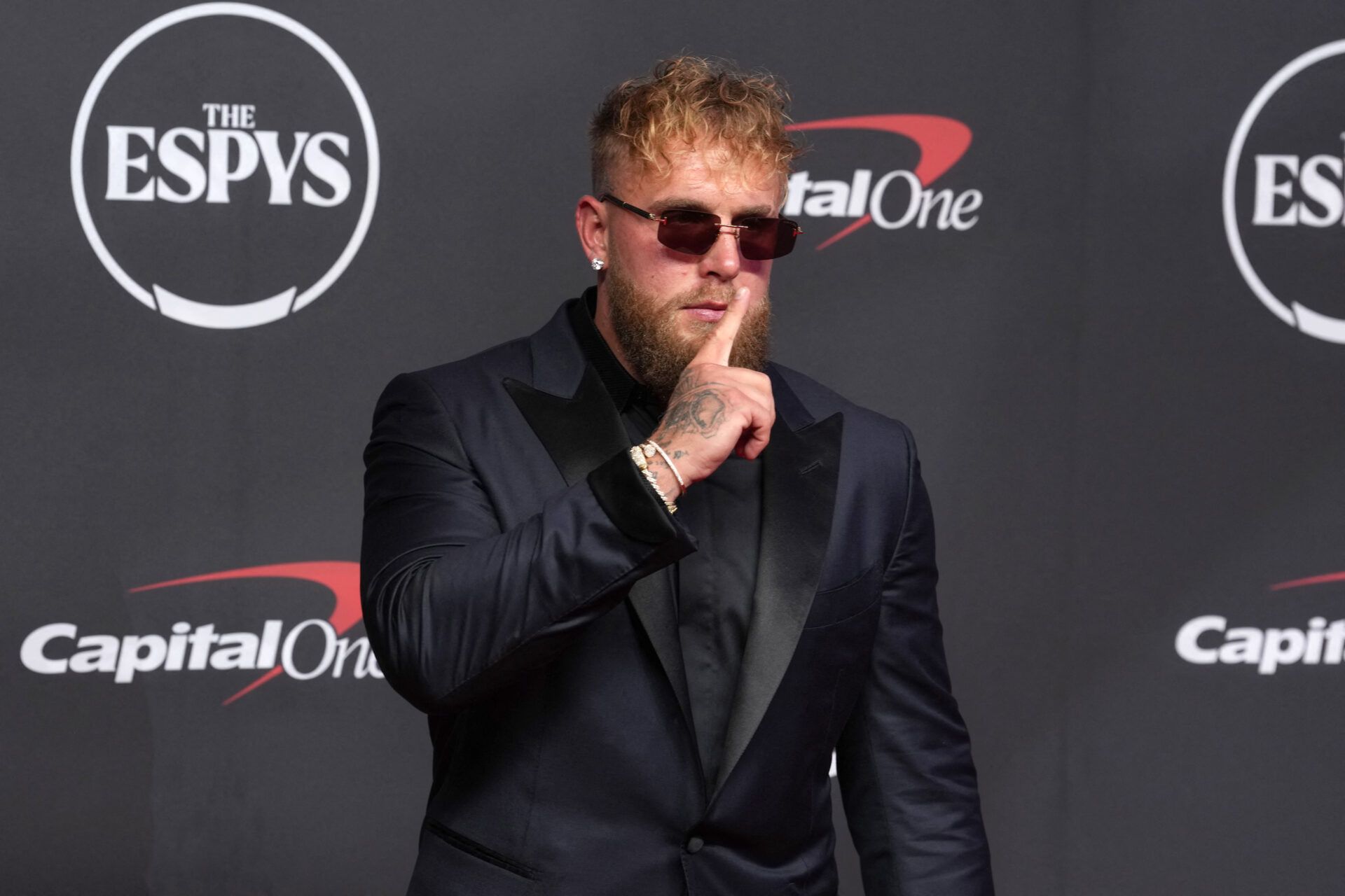 Jake Paul arrives on the red carpet before the 2026 ESPY Awards at Lincoln Center.