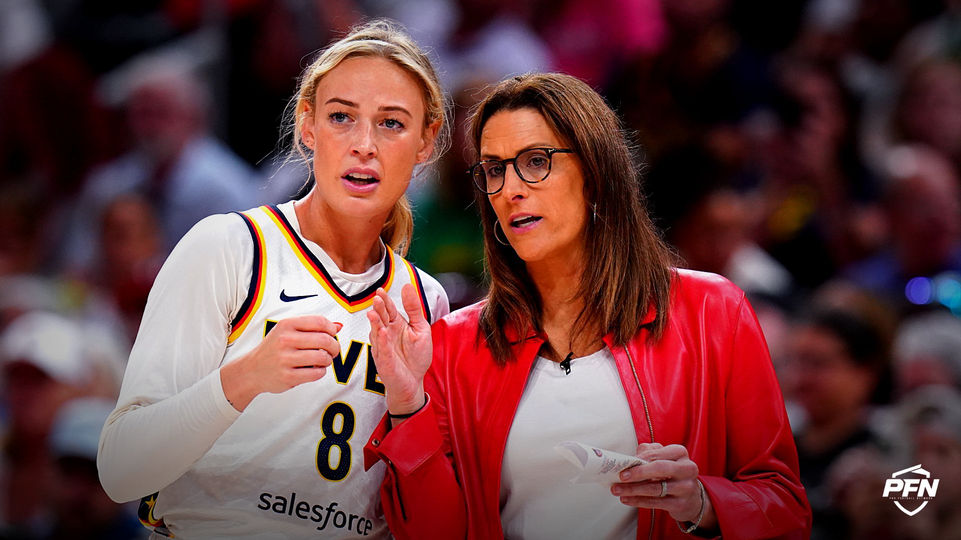 Ex-ESPN personality blasts Stephanie White after the Fever coach's comments on Sophie Cunningham's trans-athlete position.