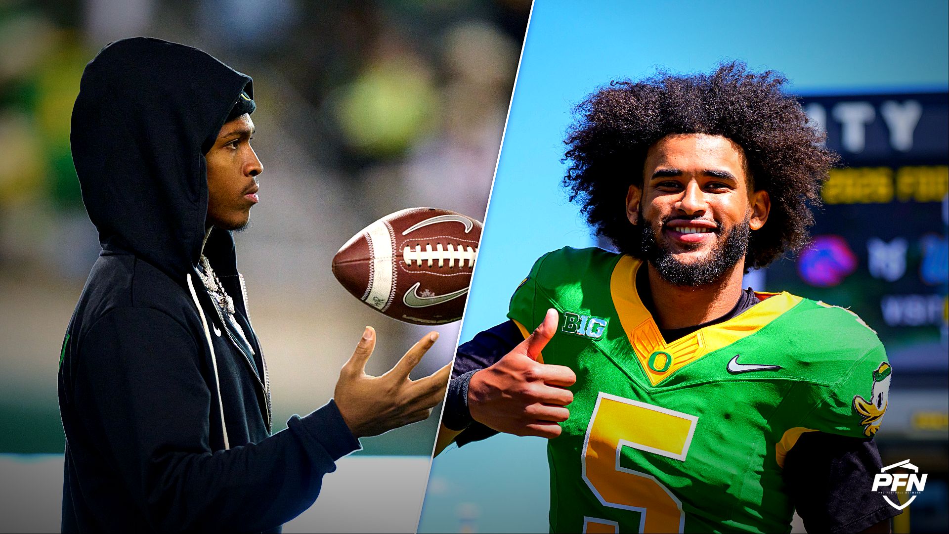 ‘I’ll Work Something out’ — Dakorien Moore Drops Hilarious Response to Oregon QB Dante Moore’s Unique Request