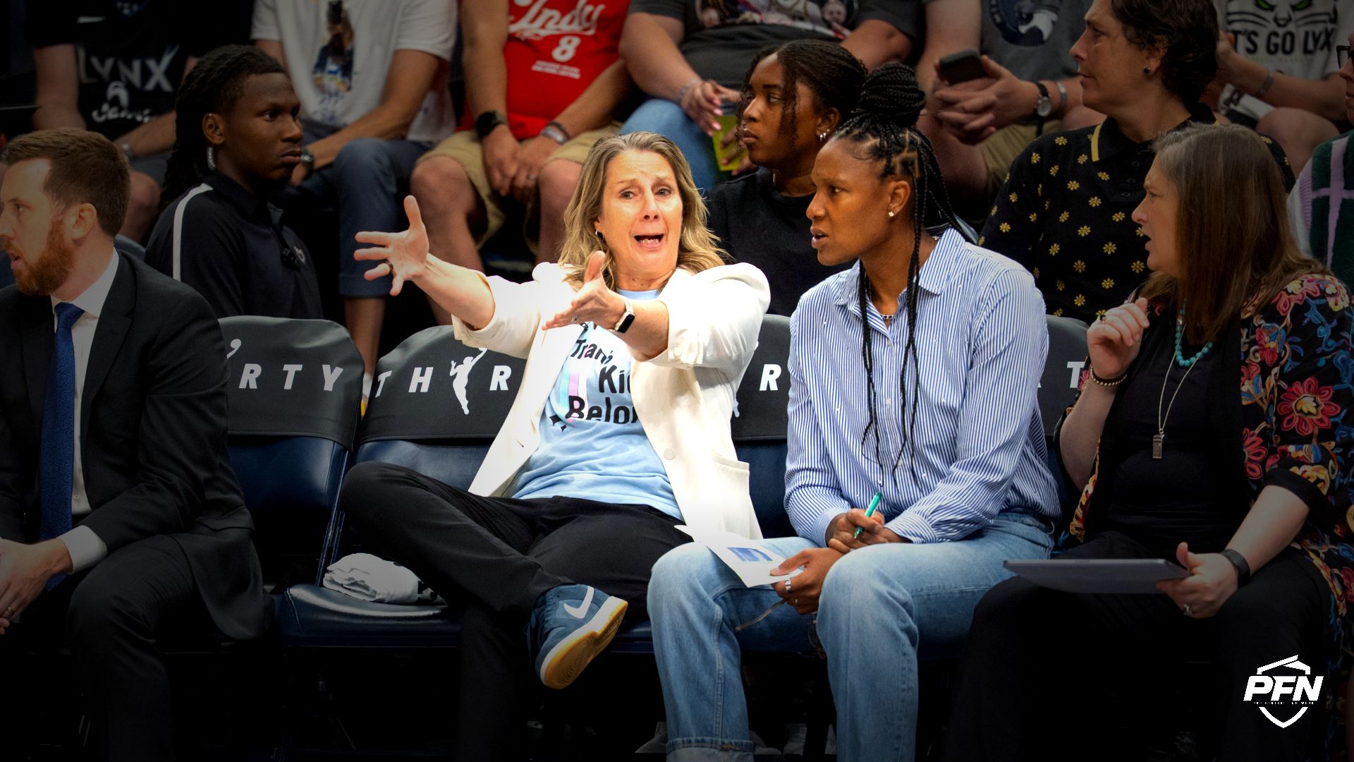 ‘Embarrassment,’ ‘Love It’ — WNBA World Divided As Lynx HC Cheryl Reeve Wears ‘Trans Kids Belong’ Shirt vs. Sophie Cunningham, Fever