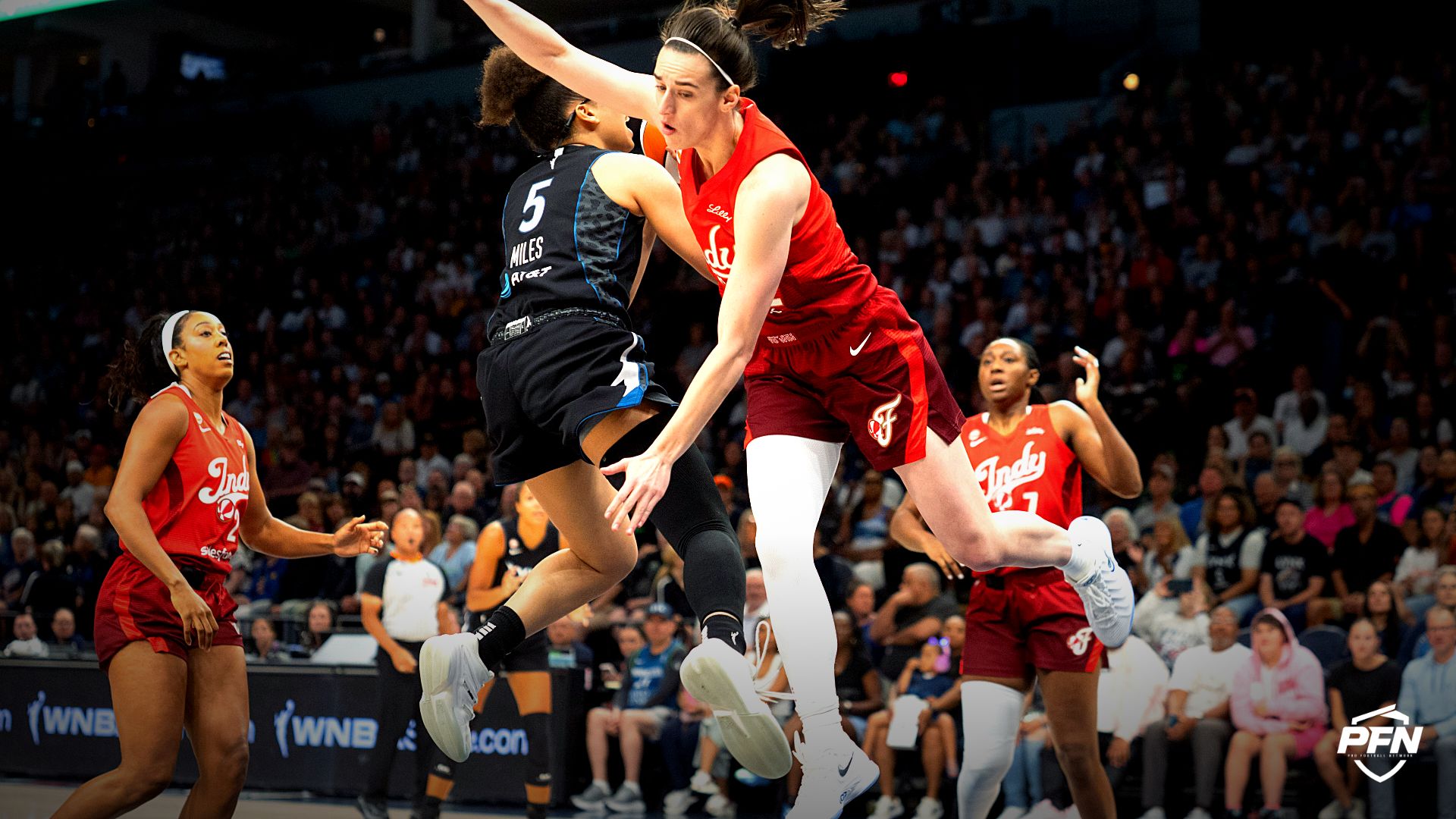 WNBA fans erupt after Olivia Miles' kick on Caitlin Clark sparks accusations of intentional contact during Fever-Dream.