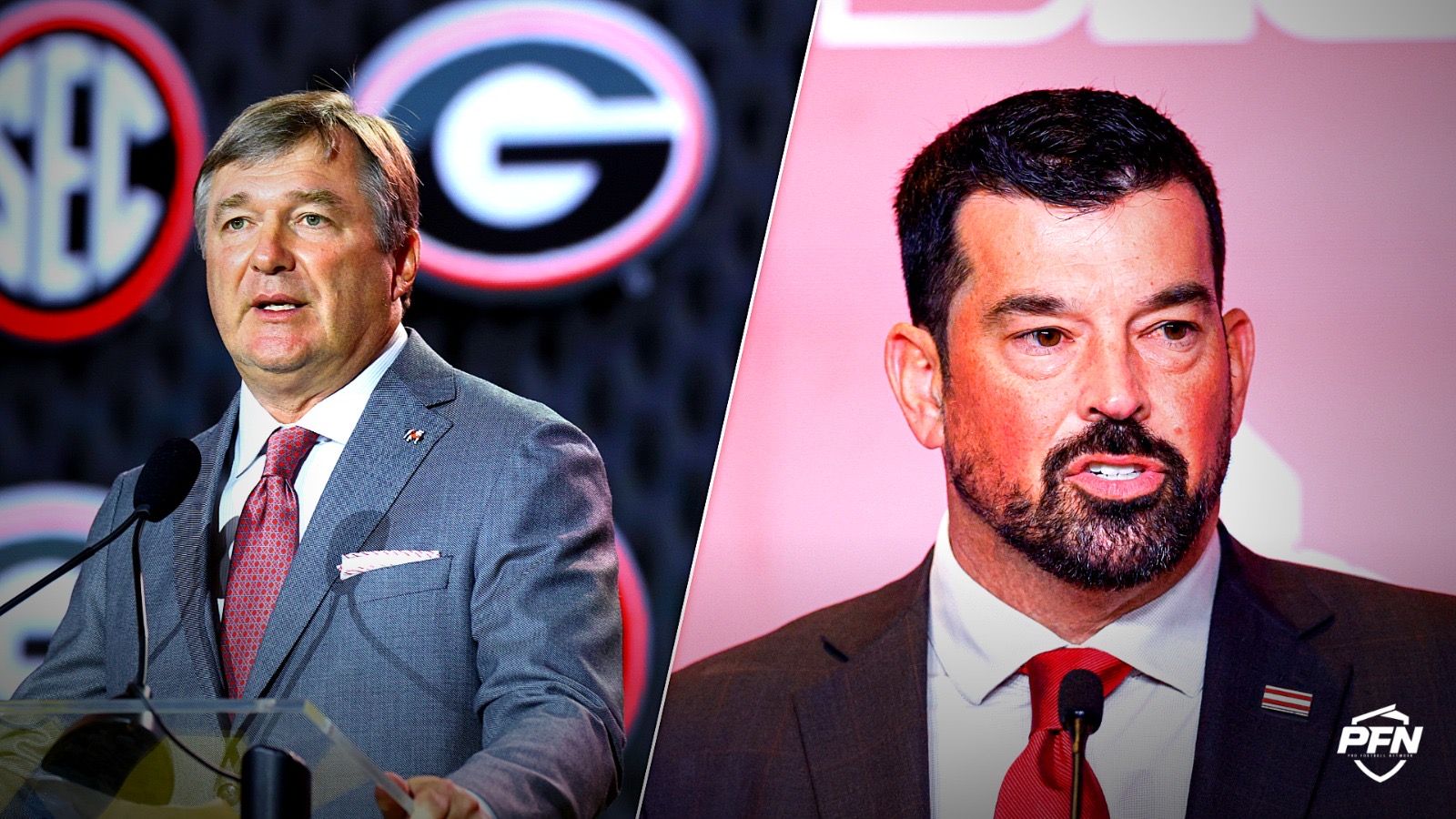 Kirby Smart, Ryan Day, Source: IMAGN IMAGES vis Reuters Connect