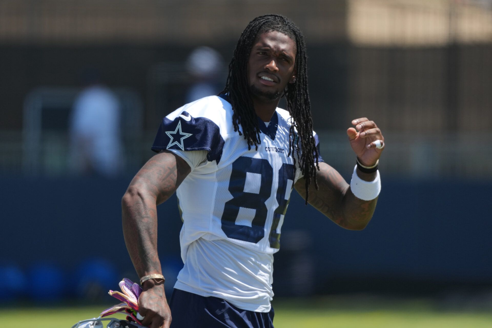 Dallas Cowboys receiver CeeDee Lamb (88) at training camp at River Ridge Playing Fields.