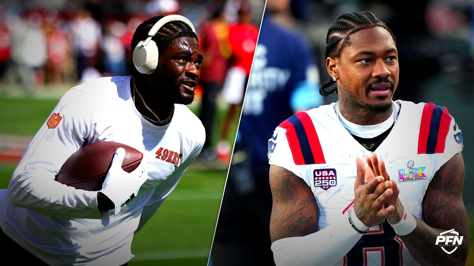 Brandon Aiyuk, Stefon Diggs, Source: USA TODAY Sports via Reuters Connect