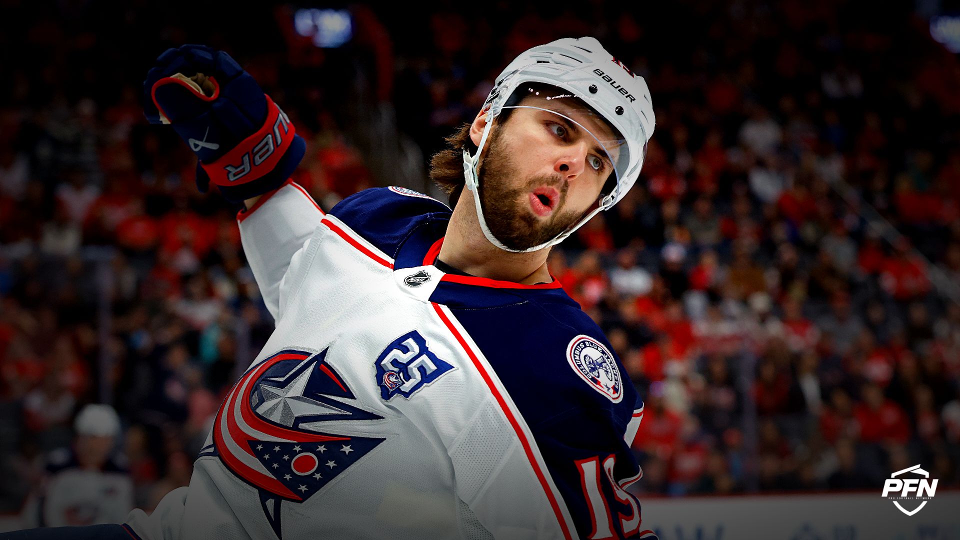 Columbus Blue Jackets center Adam Fantilli.