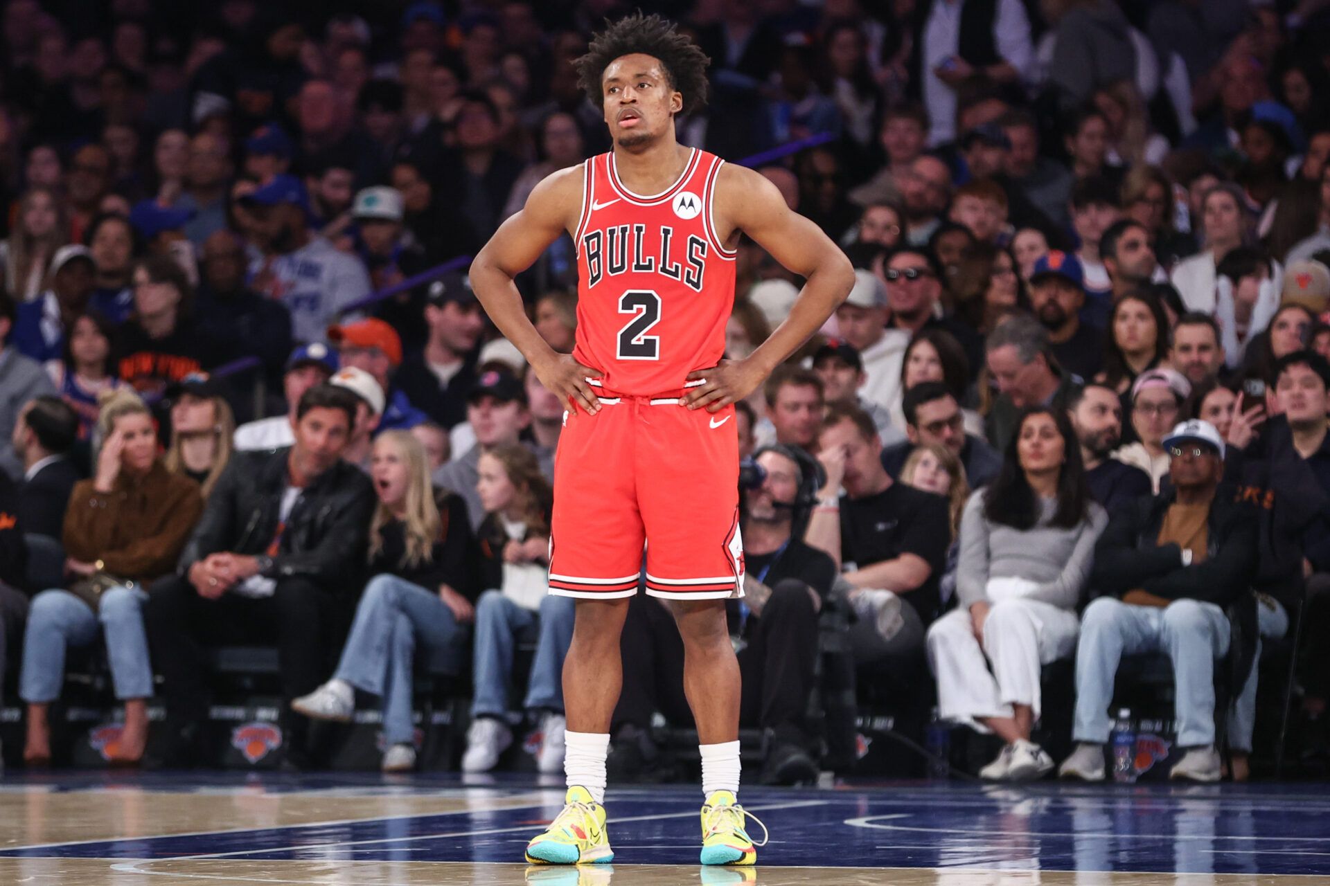 Chicago Bulls guard Collin Sexton (2) at Madison Square Garden.