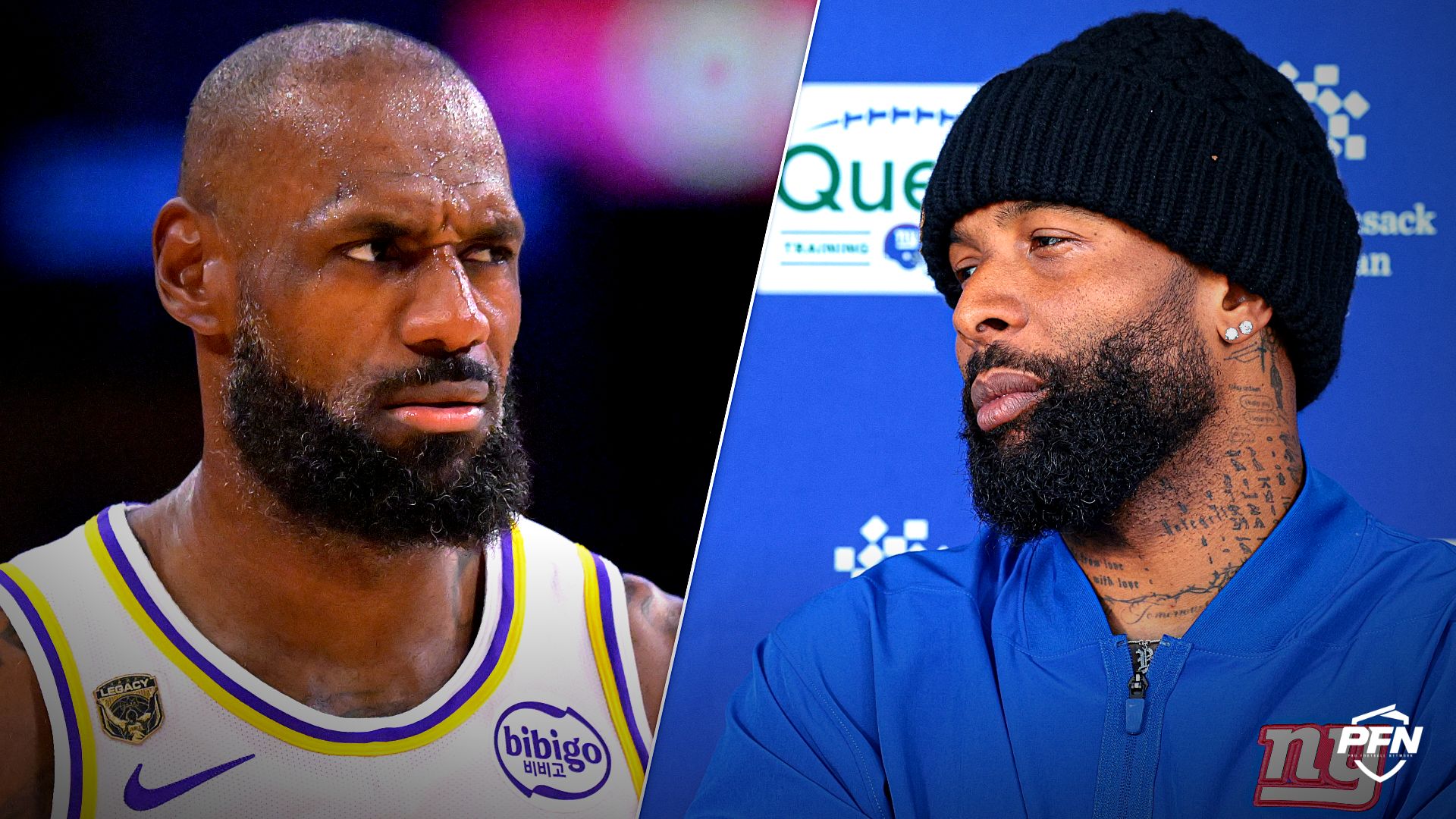 Collage featuring BASKETBALL-NBA-LAL-OKC/ and FOOTBALL-NFL/. IMAGN IMAGES via Reuters Connect