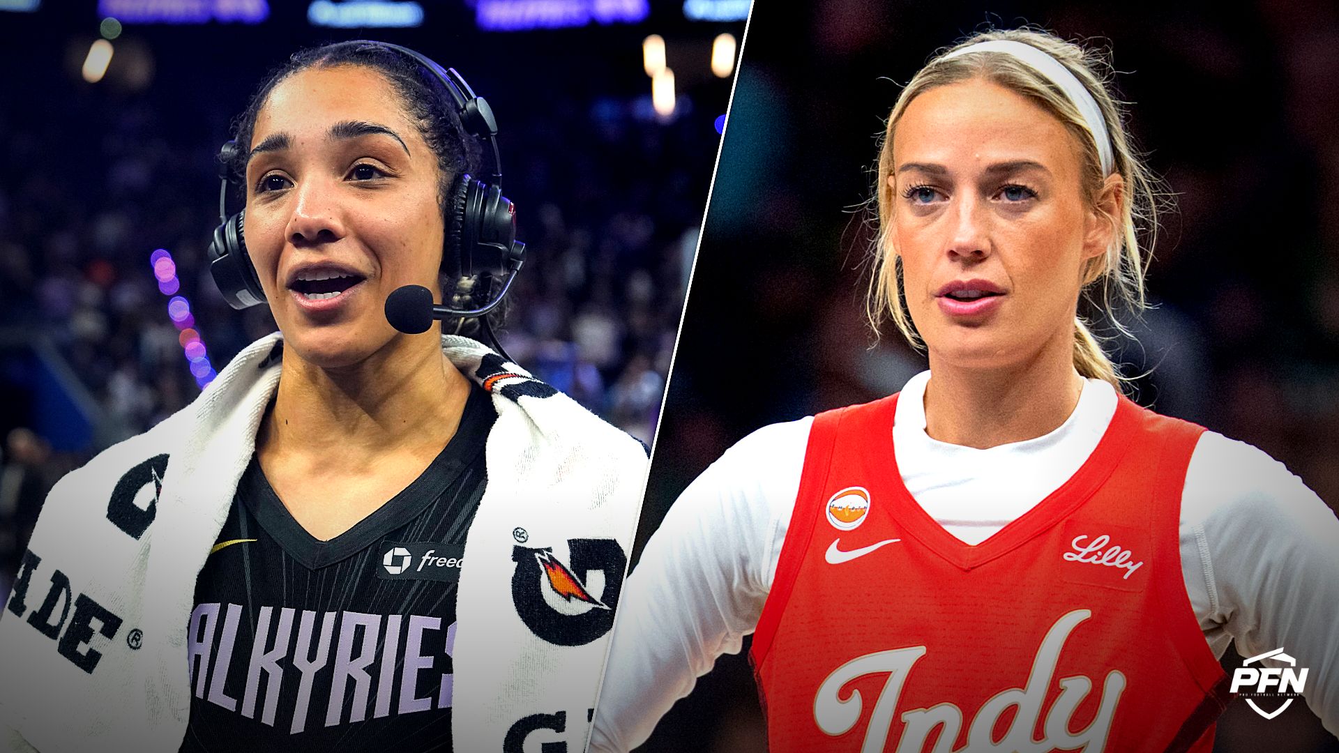 Collage featuring BASKETBALL-WNBA/ and BASKETBALL-WNBA-MIN-IND/.
IMAGN IMAGES via Reuters Connect