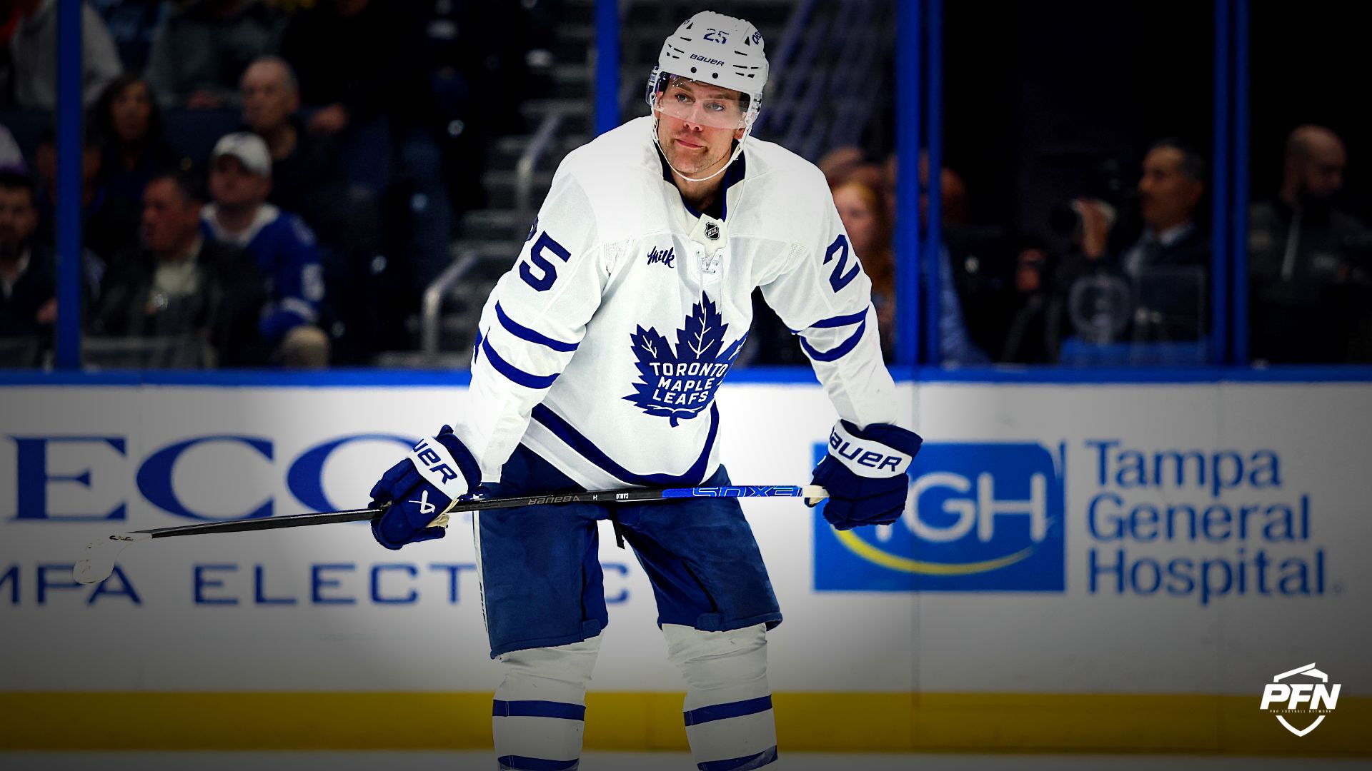 Former Toronto Maple Leafs defenseman Brandon Carlo.